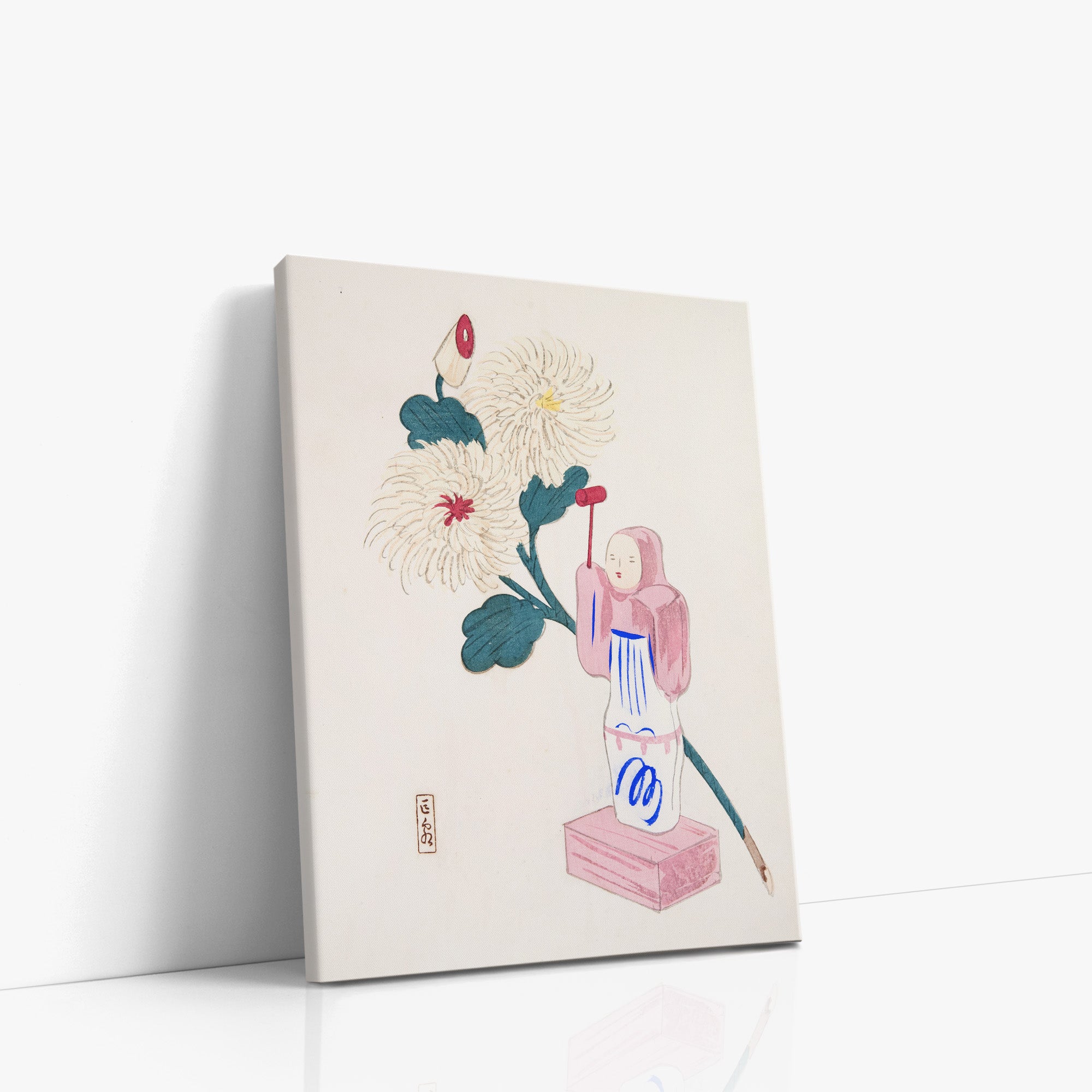 Kyosen’s Collected Illustrations of Japanese Toys Nr. 41 ("Serene Chrysanthemum Bloom")