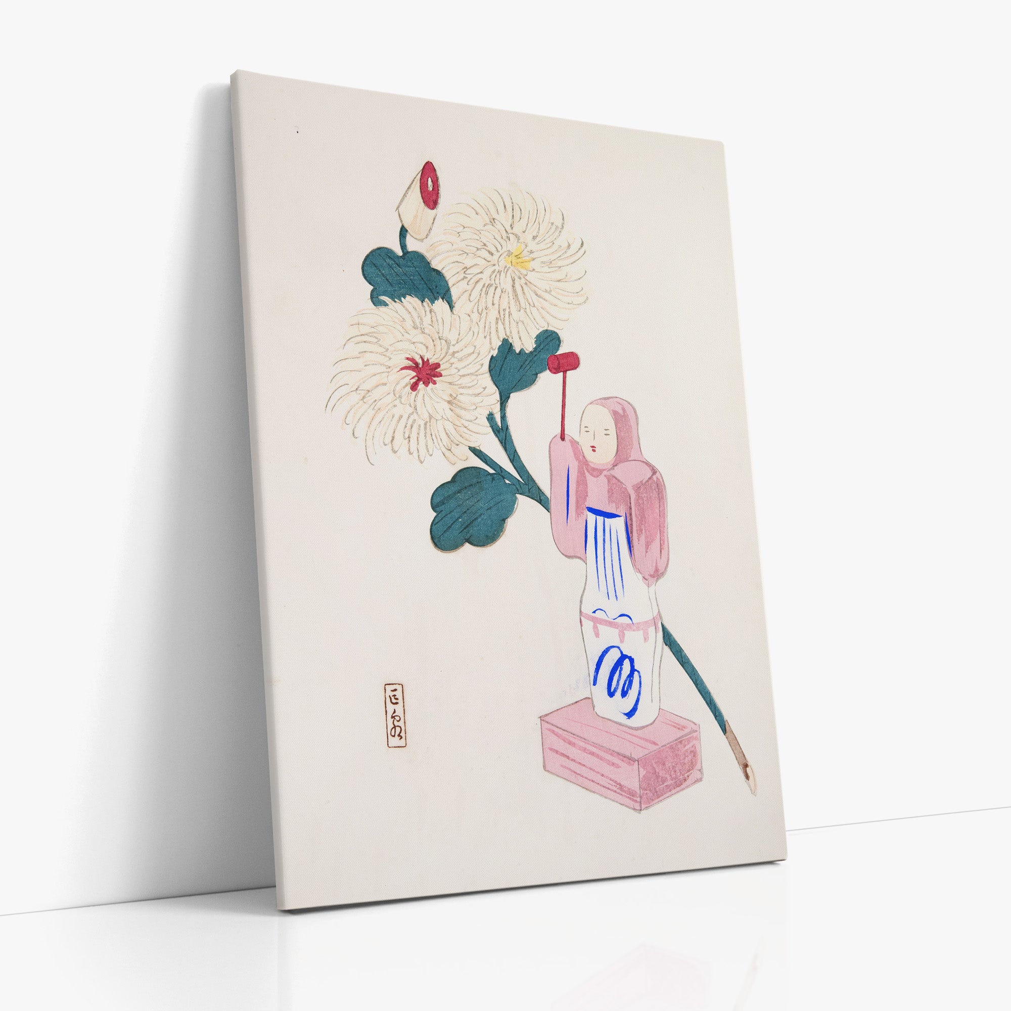 Kyosen’s Collected Illustrations of Japanese Toys Nr. 41 ("Serene Chrysanthemum Bloom")