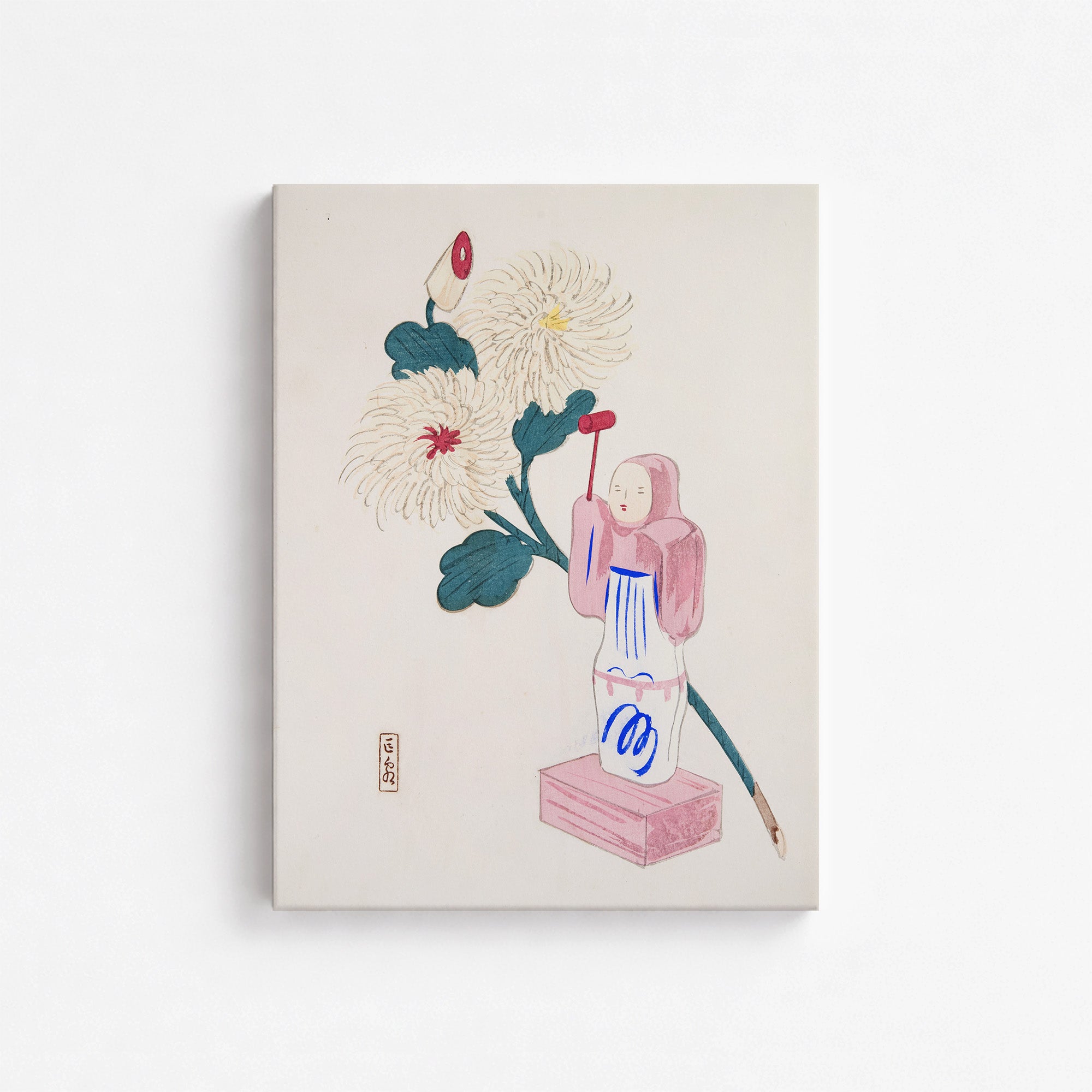 Kyosen’s Collected Illustrations of Japanese Toys Nr. 41 ("Serene Chrysanthemum Bloom")