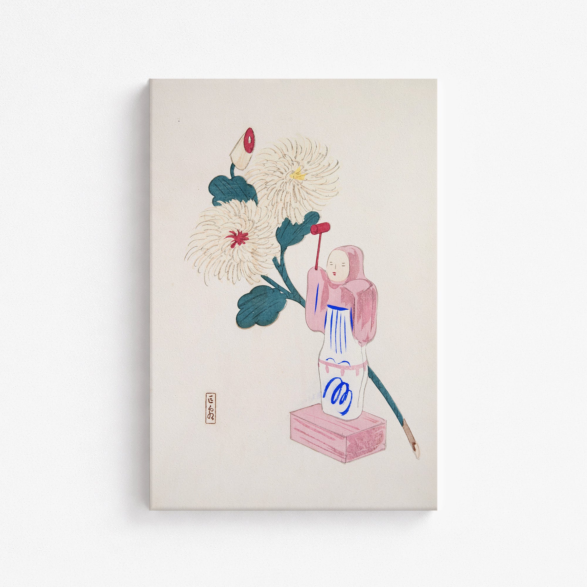 Kyosen’s Collected Illustrations of Japanese Toys Nr. 41 ("Serene Chrysanthemum Bloom")