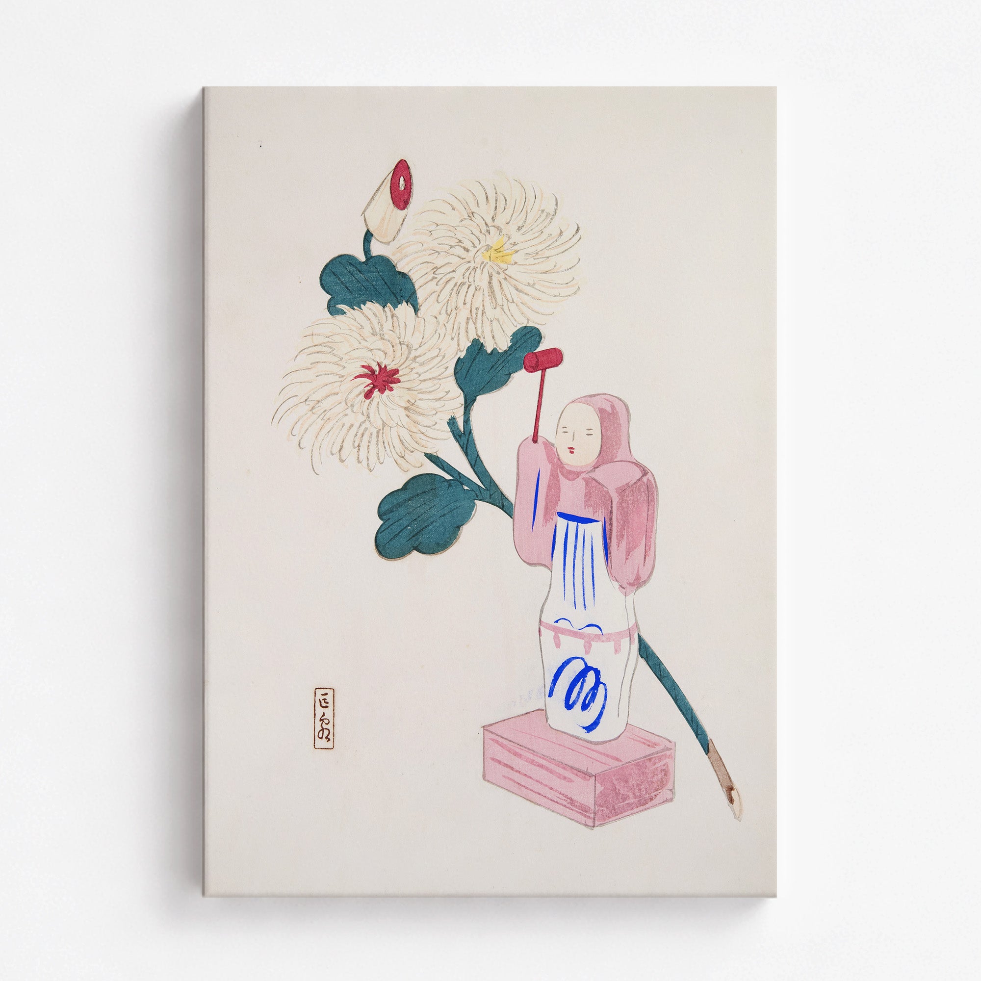 Kyosen’s Collected Illustrations of Japanese Toys Nr. 41 ("Serene Chrysanthemum Bloom")