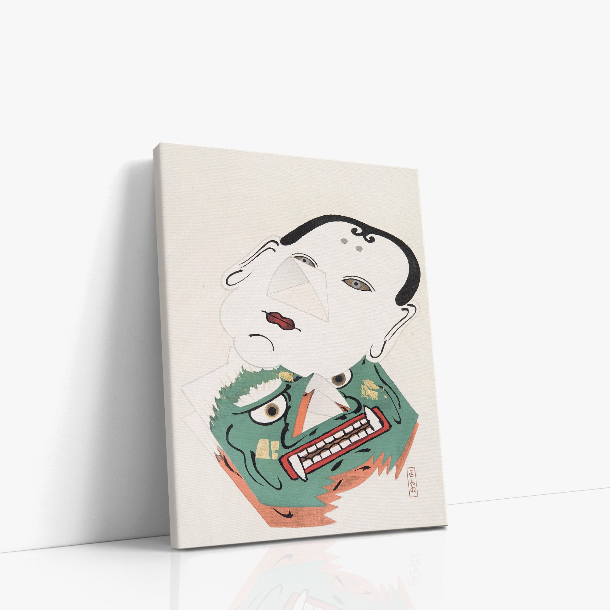 Kyosen’s Collected Illustrations of Japanese Toys Nr. 42 ("Dual Mask Expression")