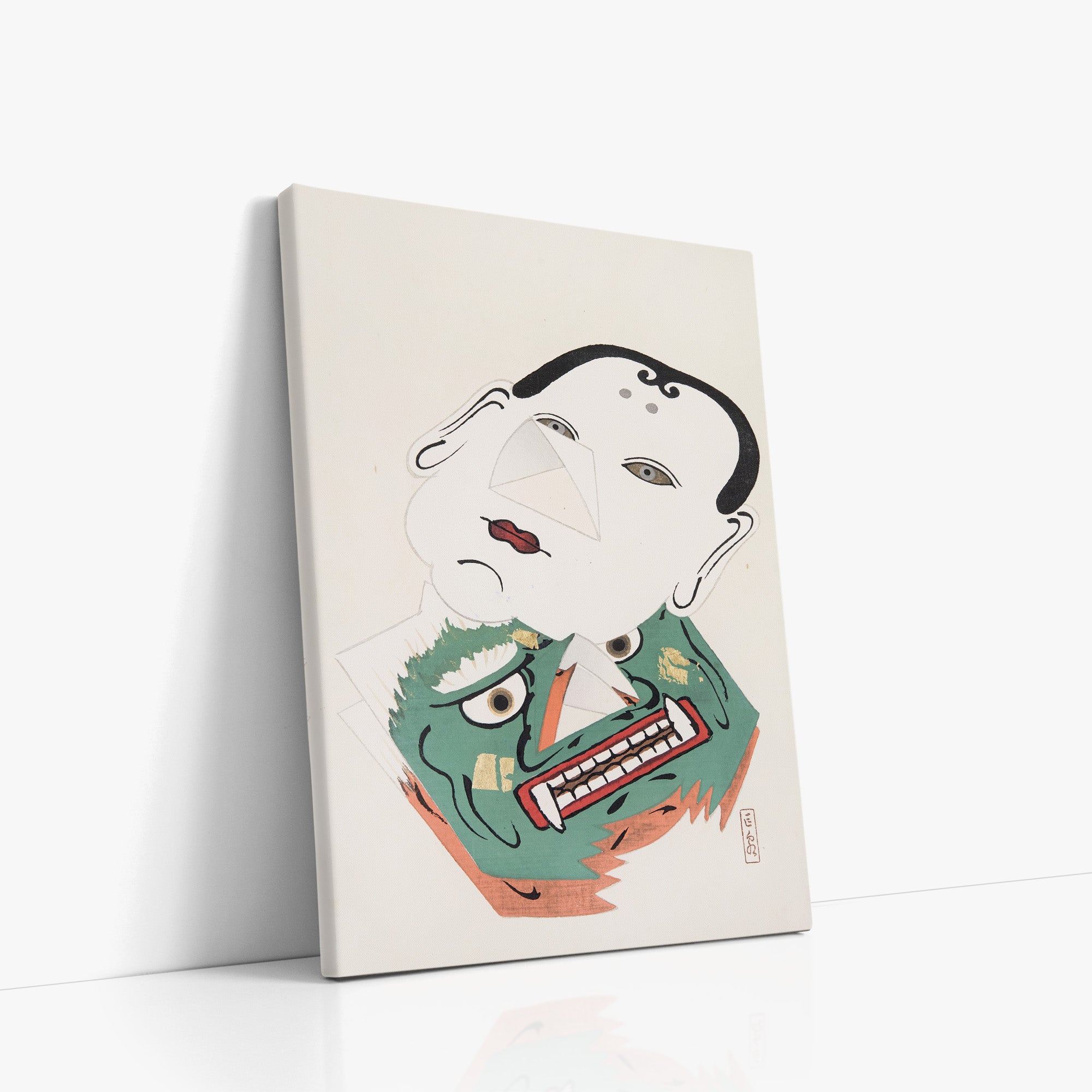 Kyosen’s Collected Illustrations of Japanese Toys Nr. 42 ("Dual Mask Expression")