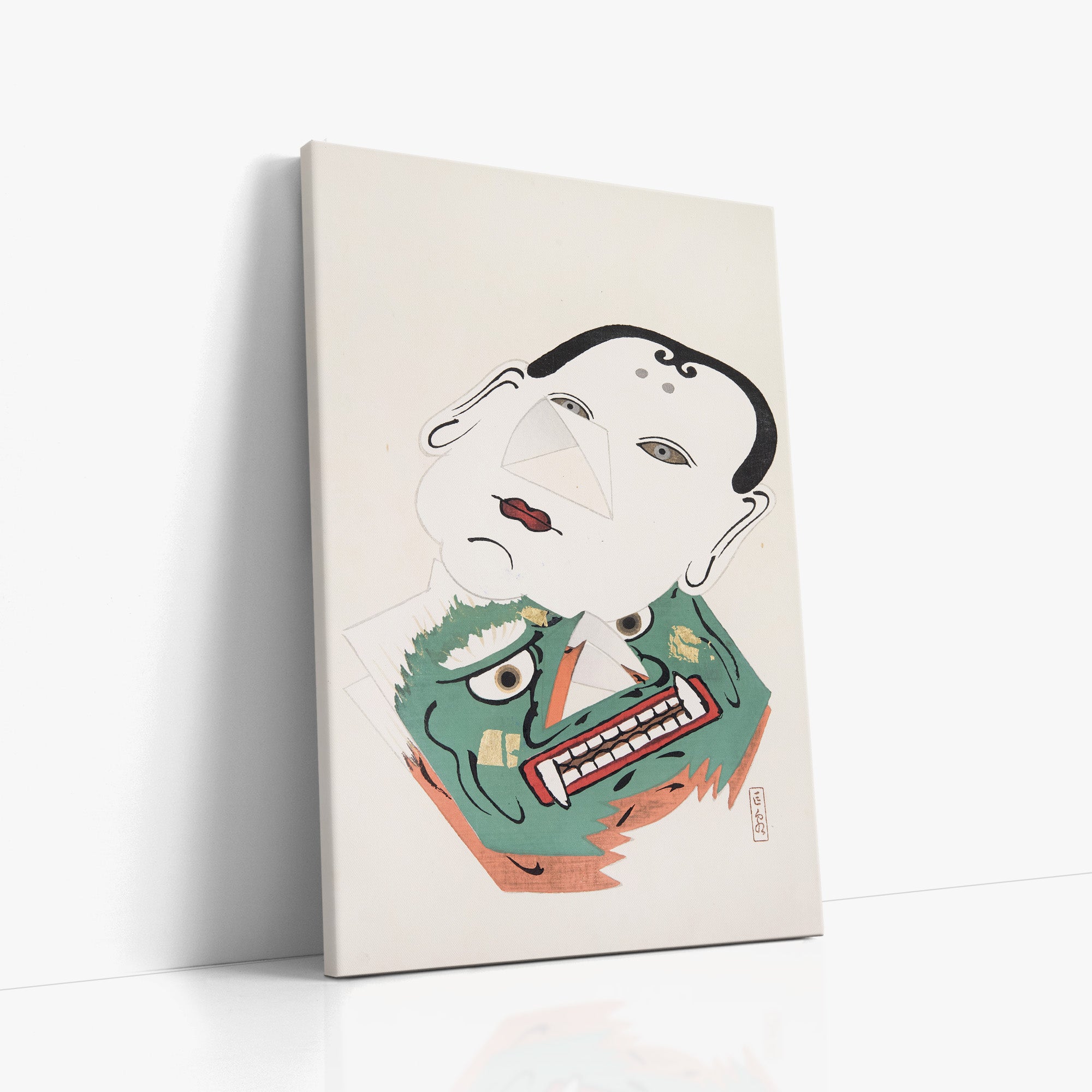 Kyosen’s Collected Illustrations of Japanese Toys Nr. 42 ("Dual Mask Expression")