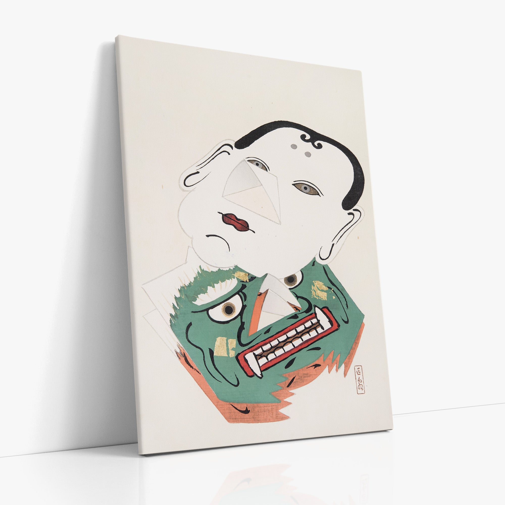 Kyosen’s Collected Illustrations of Japanese Toys Nr. 42 ("Dual Mask Expression")