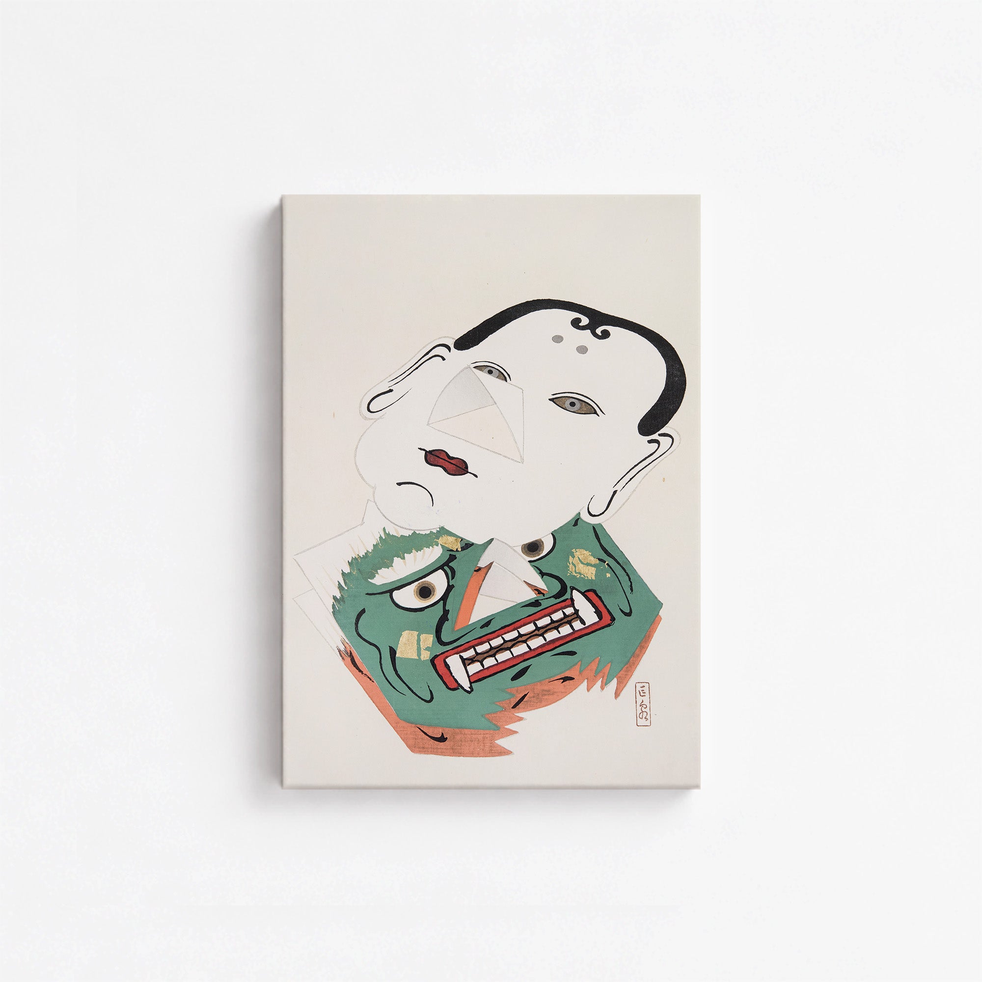 Kyosen’s Collected Illustrations of Japanese Toys Nr. 42 ("Dual Mask Expression")