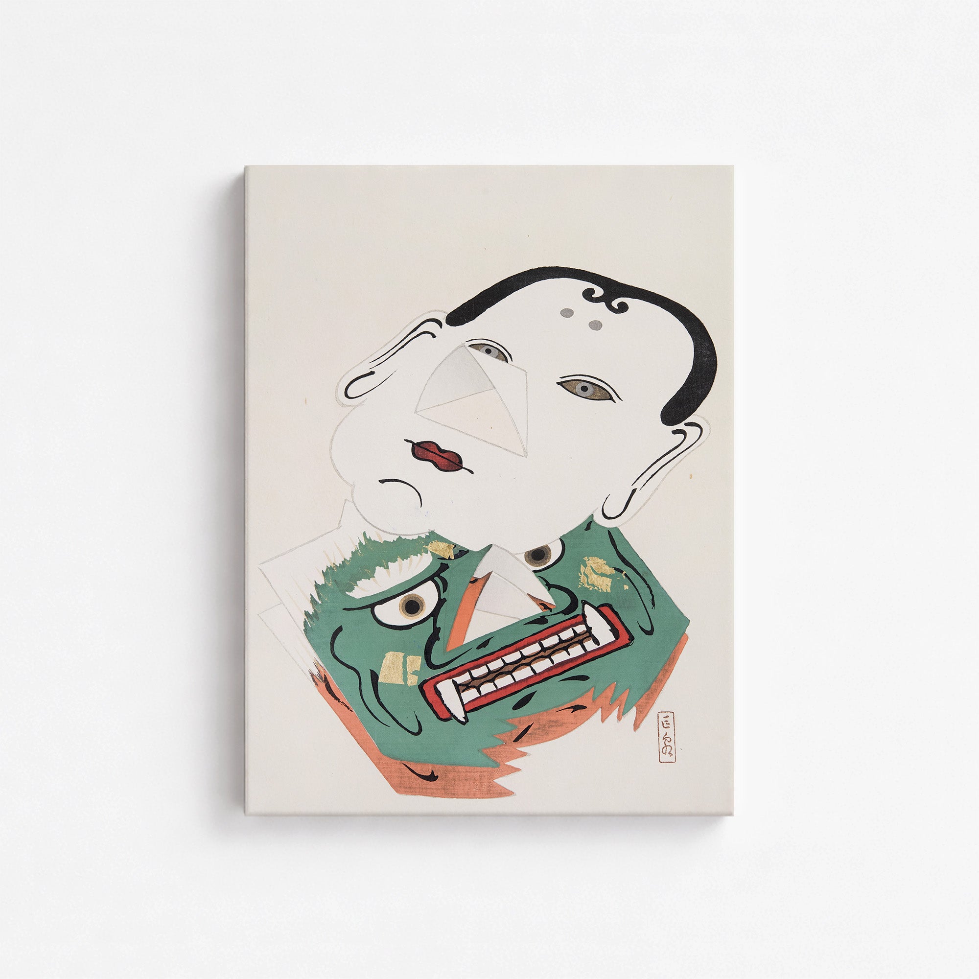 Kyosen’s Collected Illustrations of Japanese Toys Nr. 42 ("Dual Mask Expression")