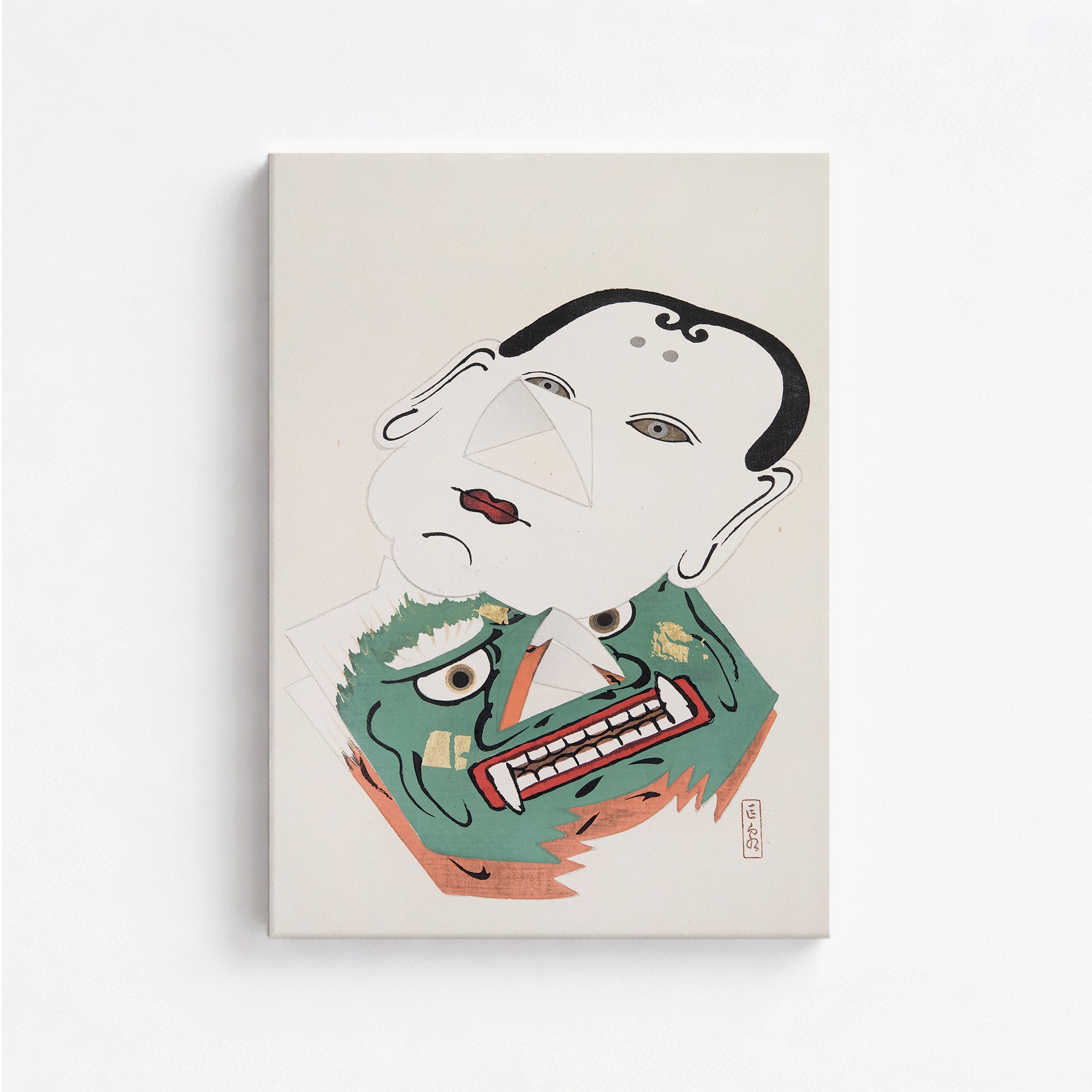 Kyosen’s Collected Illustrations of Japanese Toys Nr. 42 ("Dual Mask Expression")