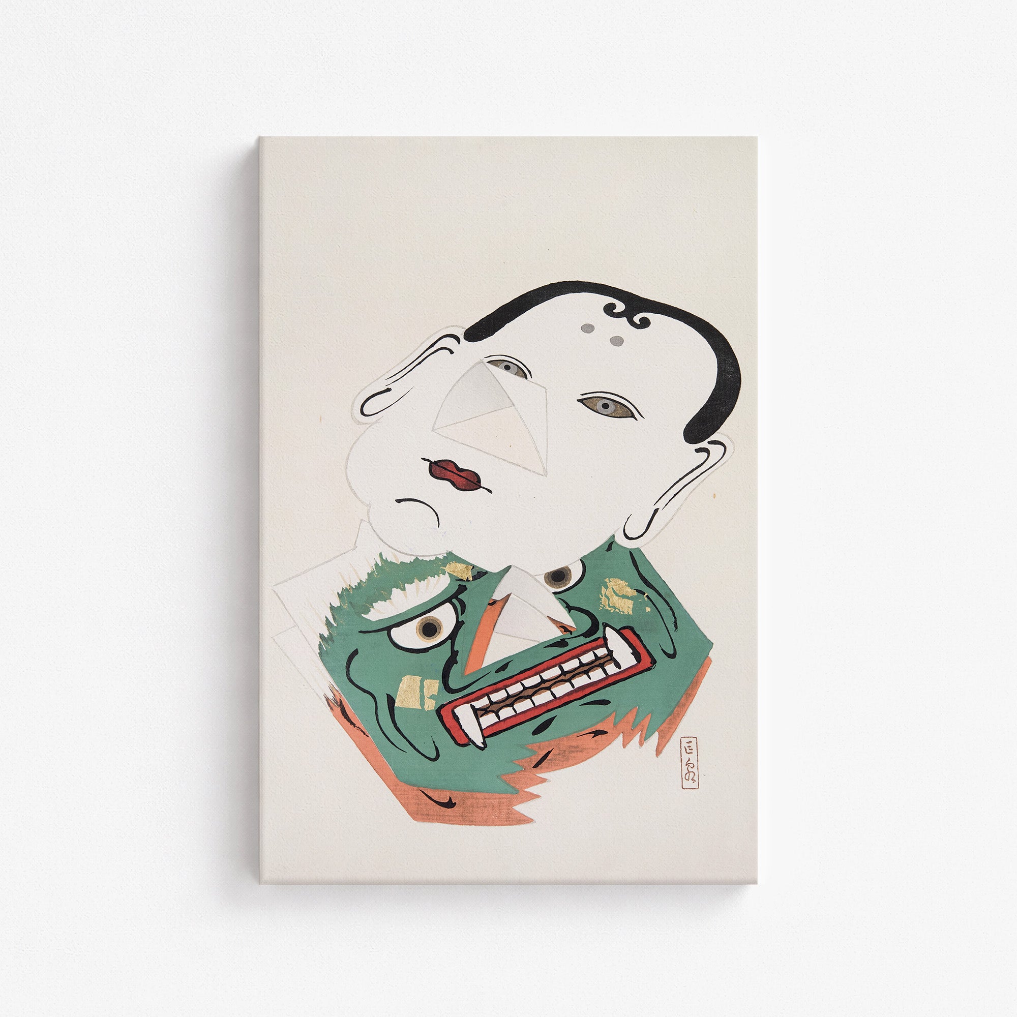 Kyosen’s Collected Illustrations of Japanese Toys Nr. 42 ("Dual Mask Expression")