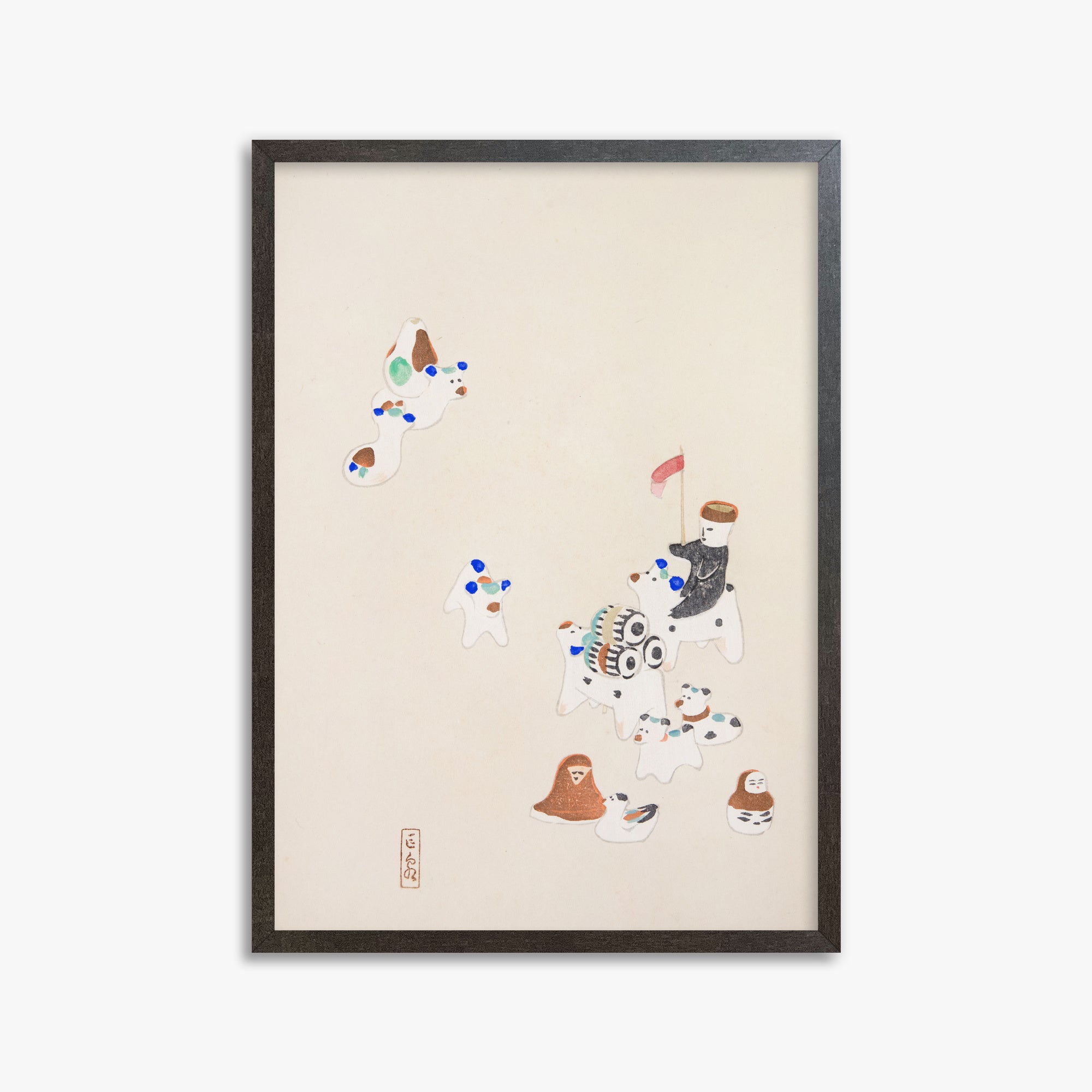 Kyosen's Collected Illustrations of Japanese Toys Nr. 46 ("Whimsical Parade")