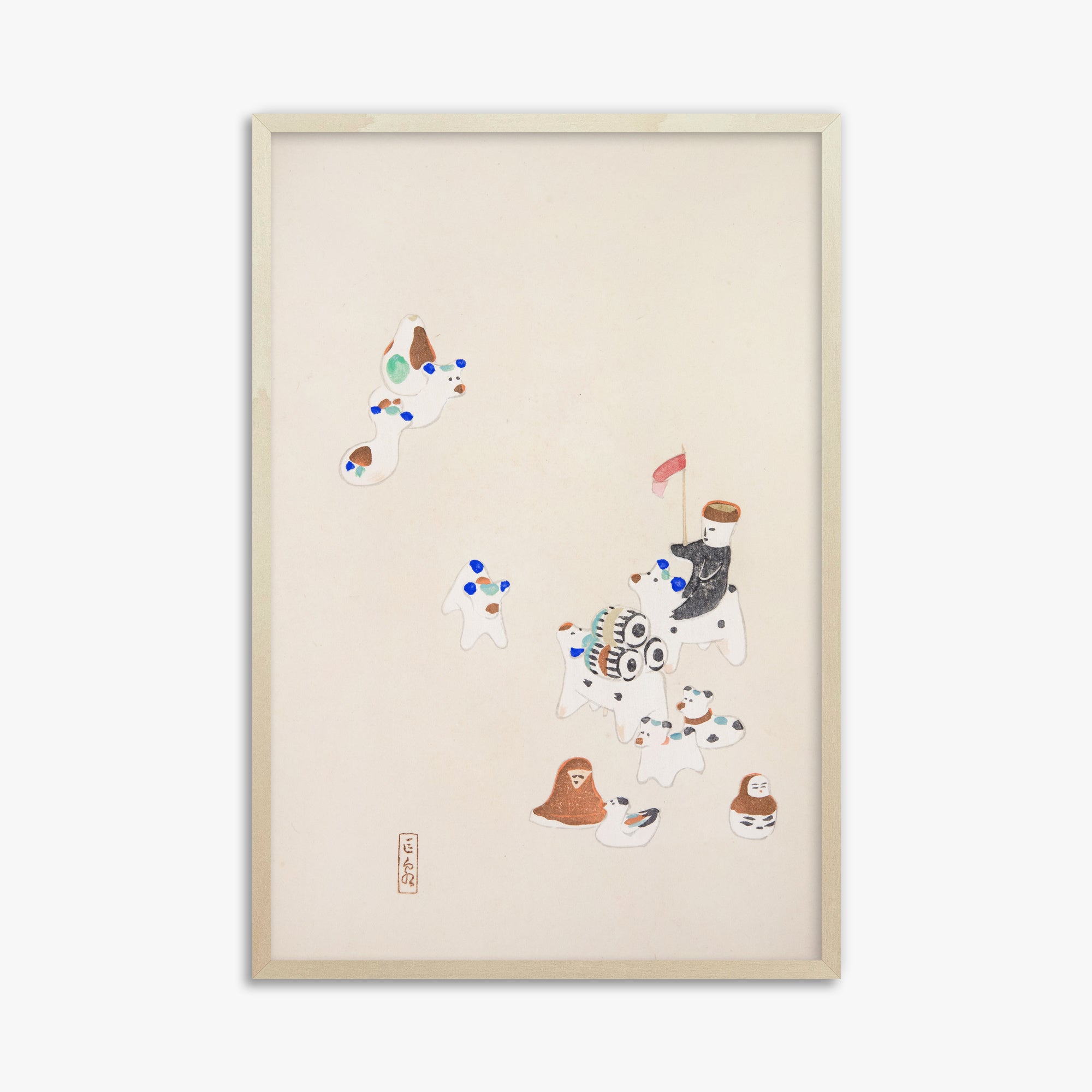 Kyosen's Collected Illustrations of Japanese Toys Nr. 46 ("Whimsical Parade")