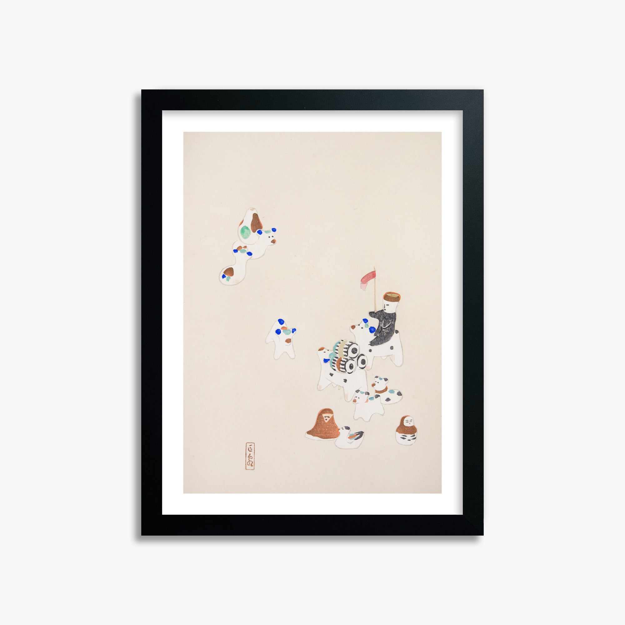 Kyosen's Collected Illustrations of Japanese Toys Nr. 46 ("Whimsical Parade")