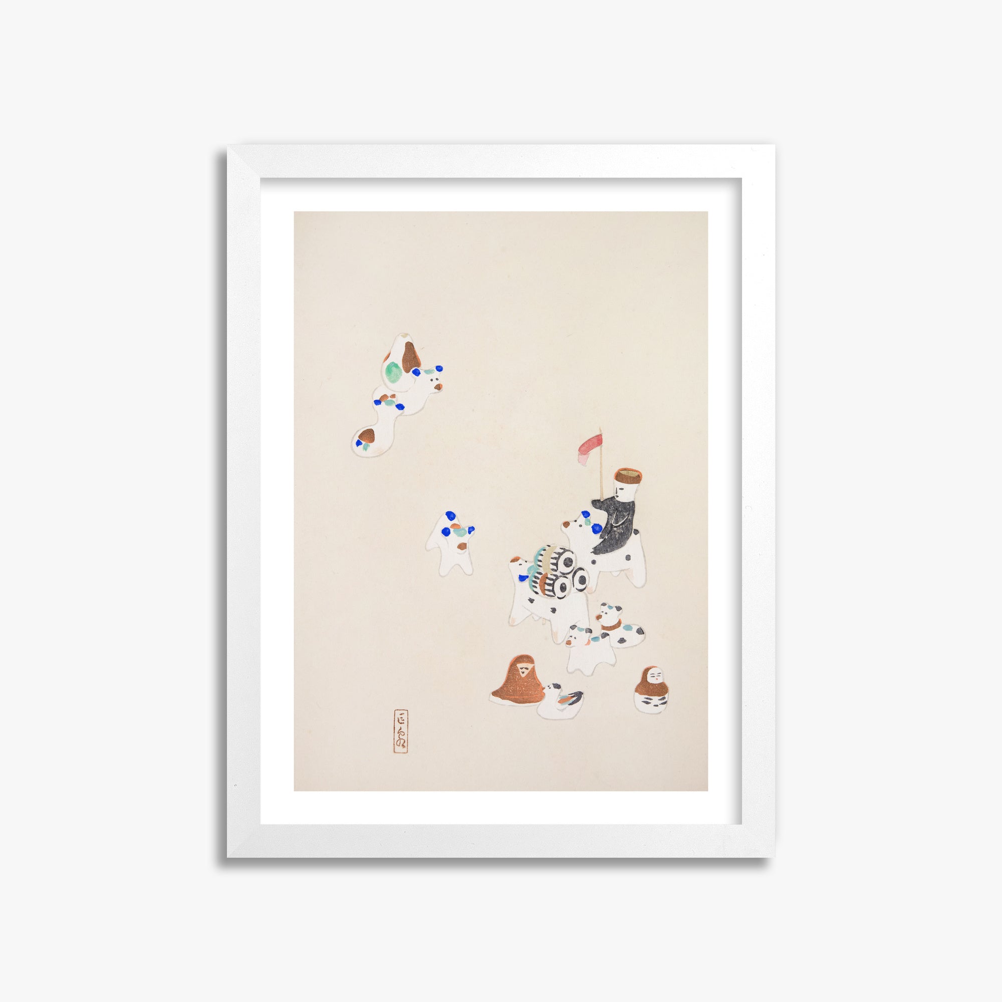 Kyosen's Collected Illustrations of Japanese Toys Nr. 46 ("Whimsical Parade")