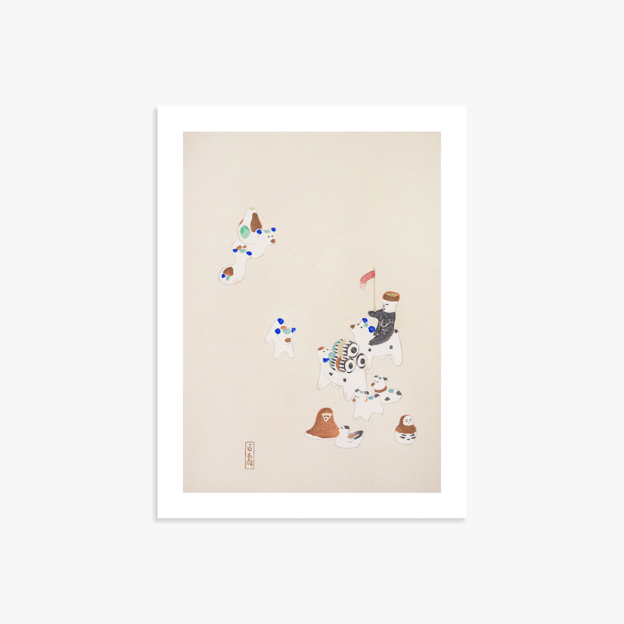 Kyosen's Collected Illustrations of Japanese Toys Nr. 46 ("Whimsical Parade")