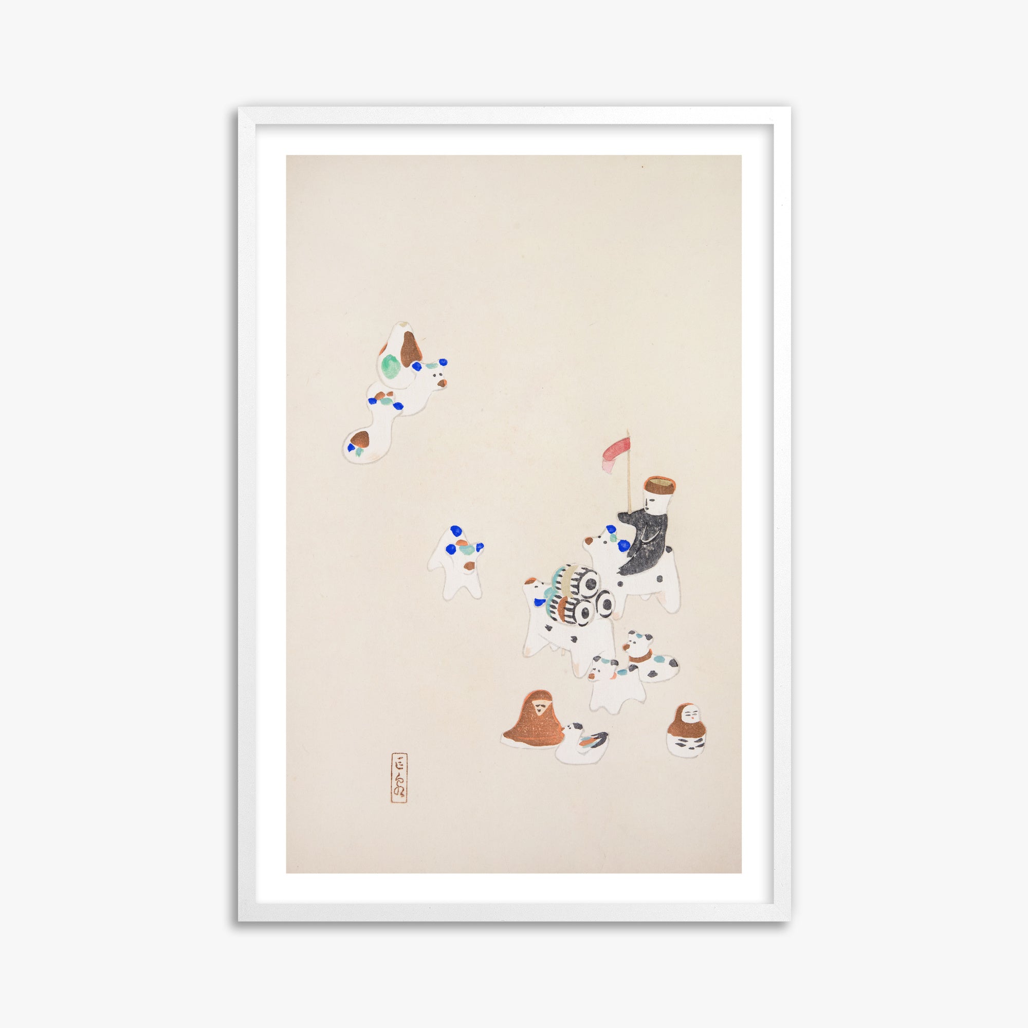 Kyosen's Collected Illustrations of Japanese Toys Nr. 46 ("Whimsical Parade")