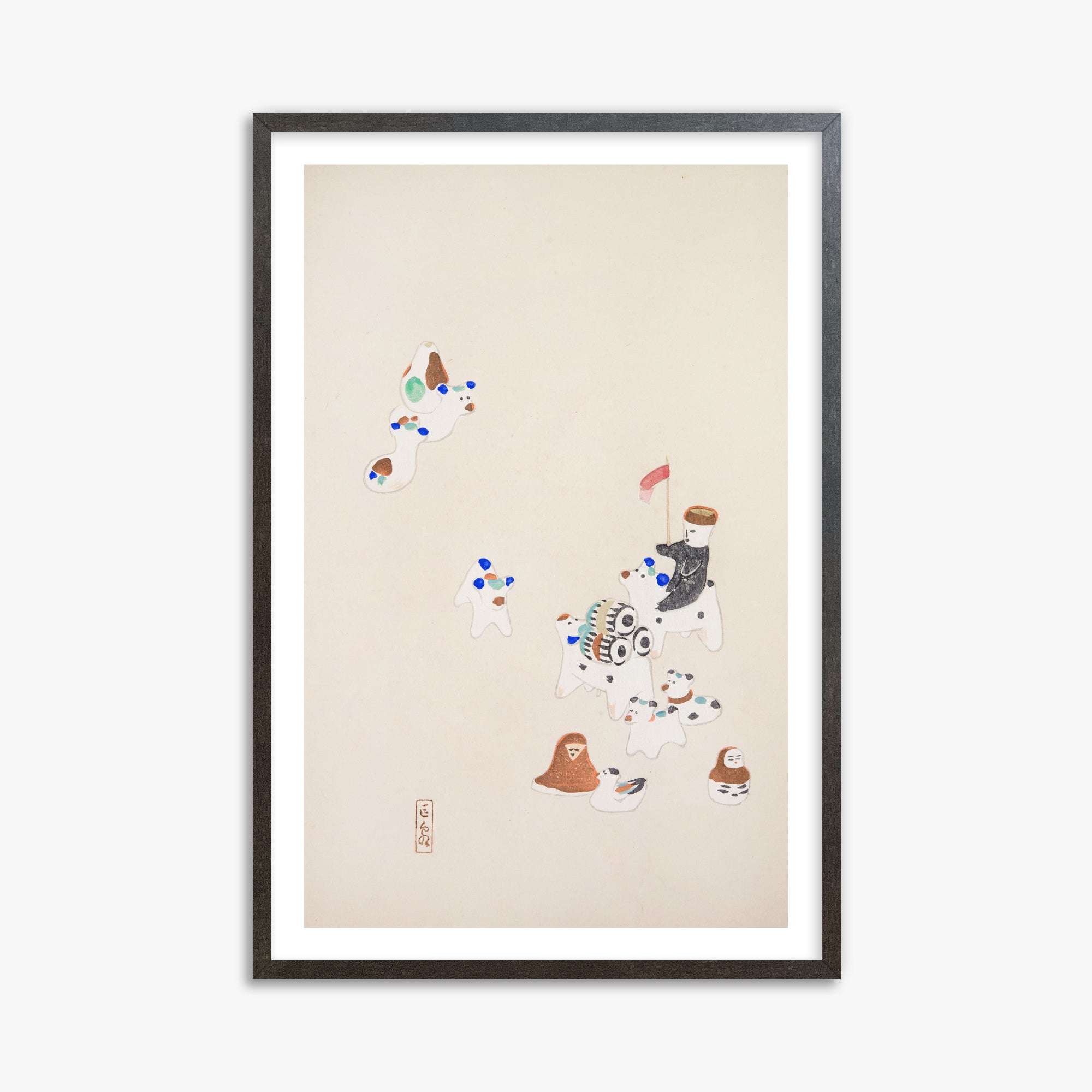 Kyosen's Collected Illustrations of Japanese Toys Nr. 46 ("Whimsical Parade")