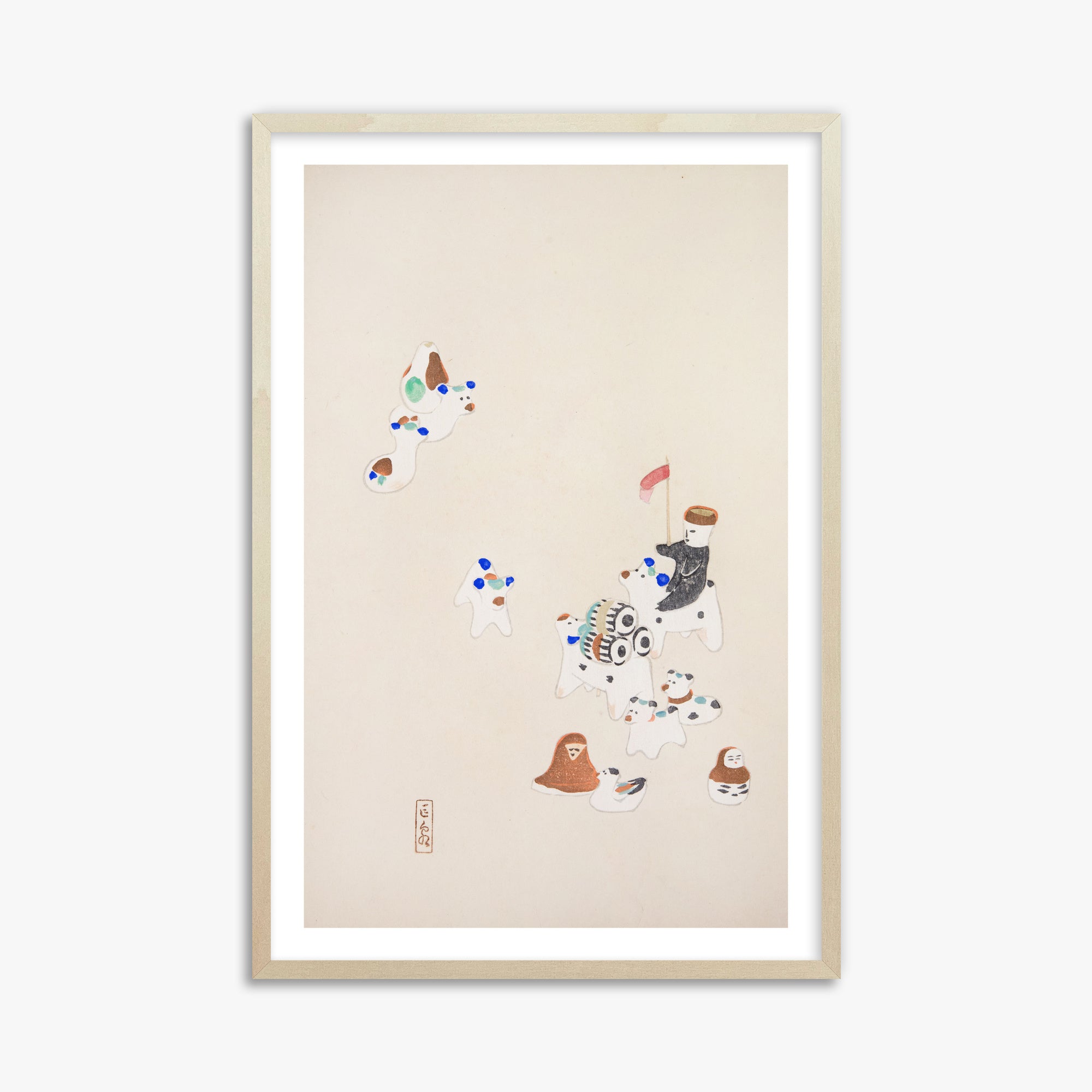 Kyosen's Collected Illustrations of Japanese Toys Nr. 46 ("Whimsical Parade")