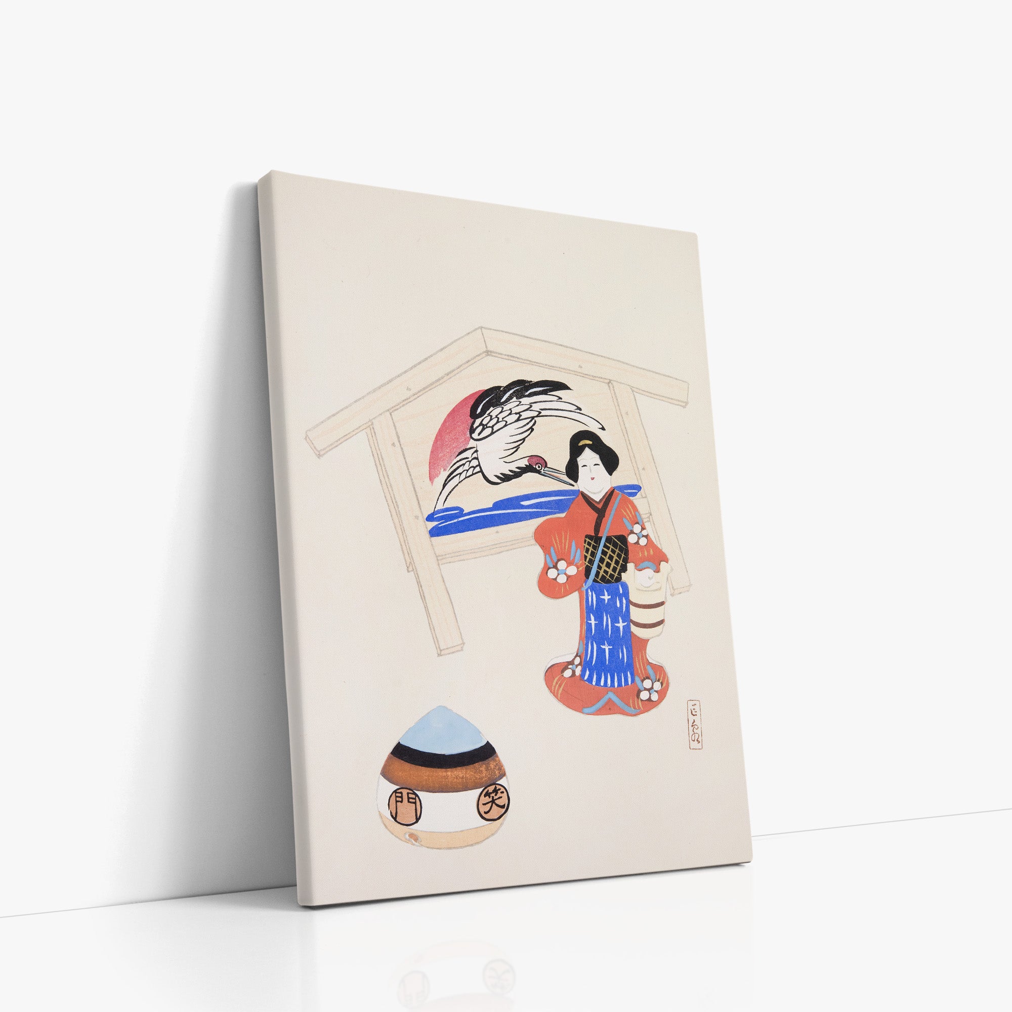 Kyosen’s Collected Illustrations of Japanese Toys Nr. 47 ("Serene Crane Harmony")