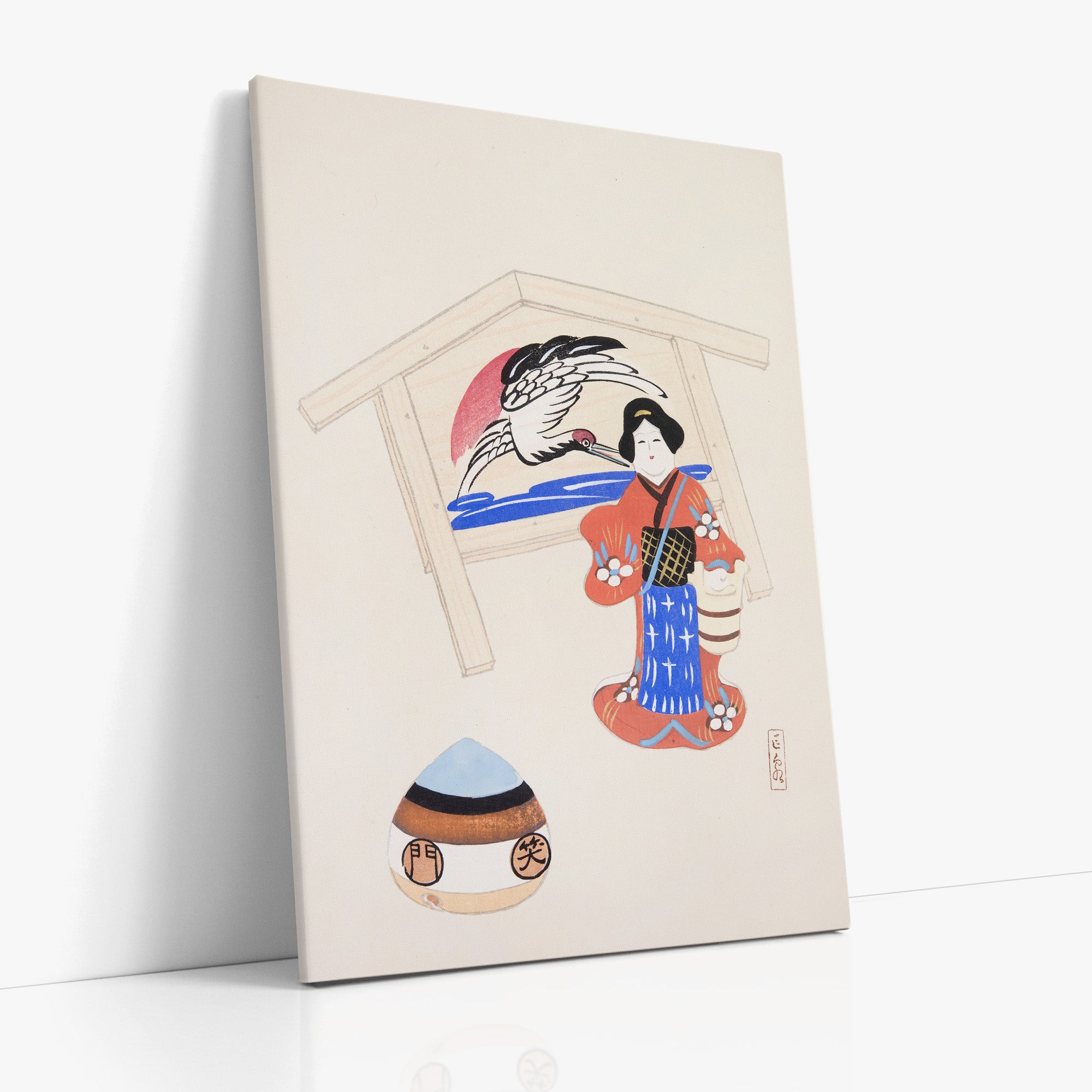 Kyosen’s Collected Illustrations of Japanese Toys Nr. 47 ("Serene Crane Harmony")