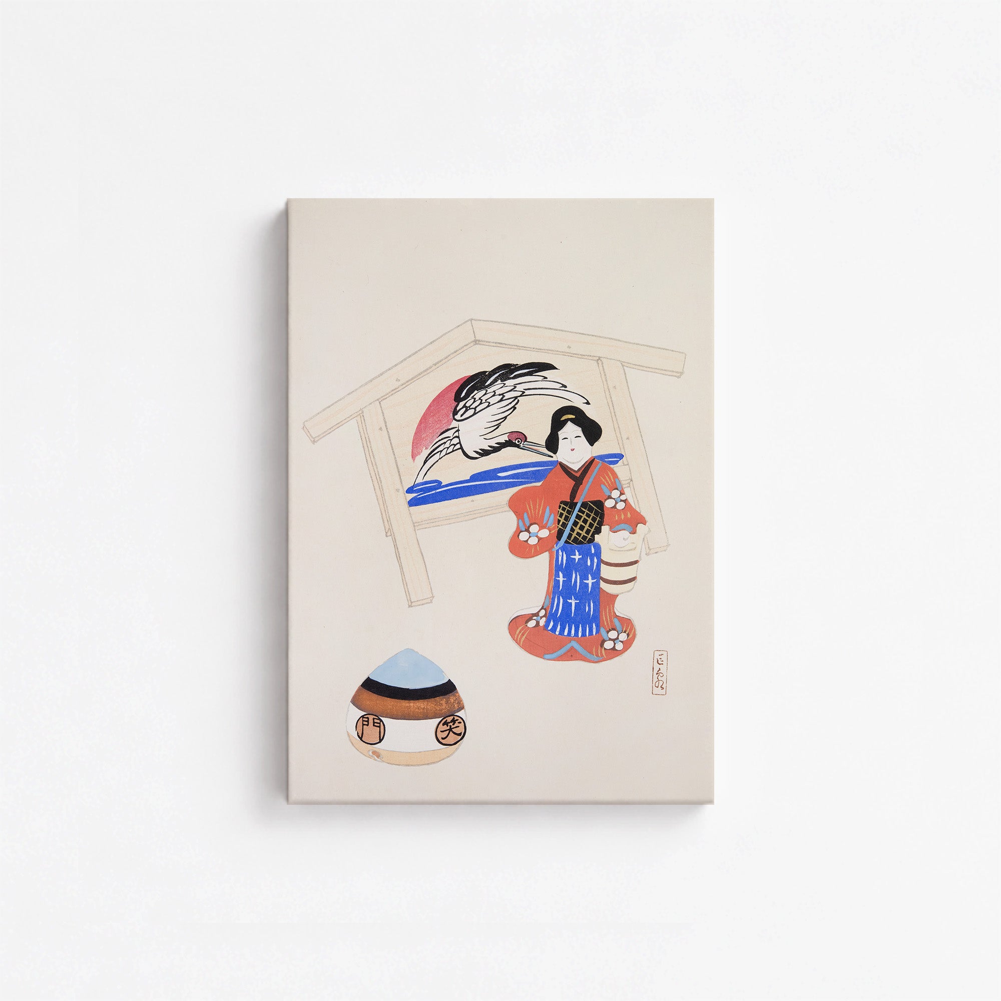 Kyosen’s Collected Illustrations of Japanese Toys Nr. 47 ("Serene Crane Harmony")