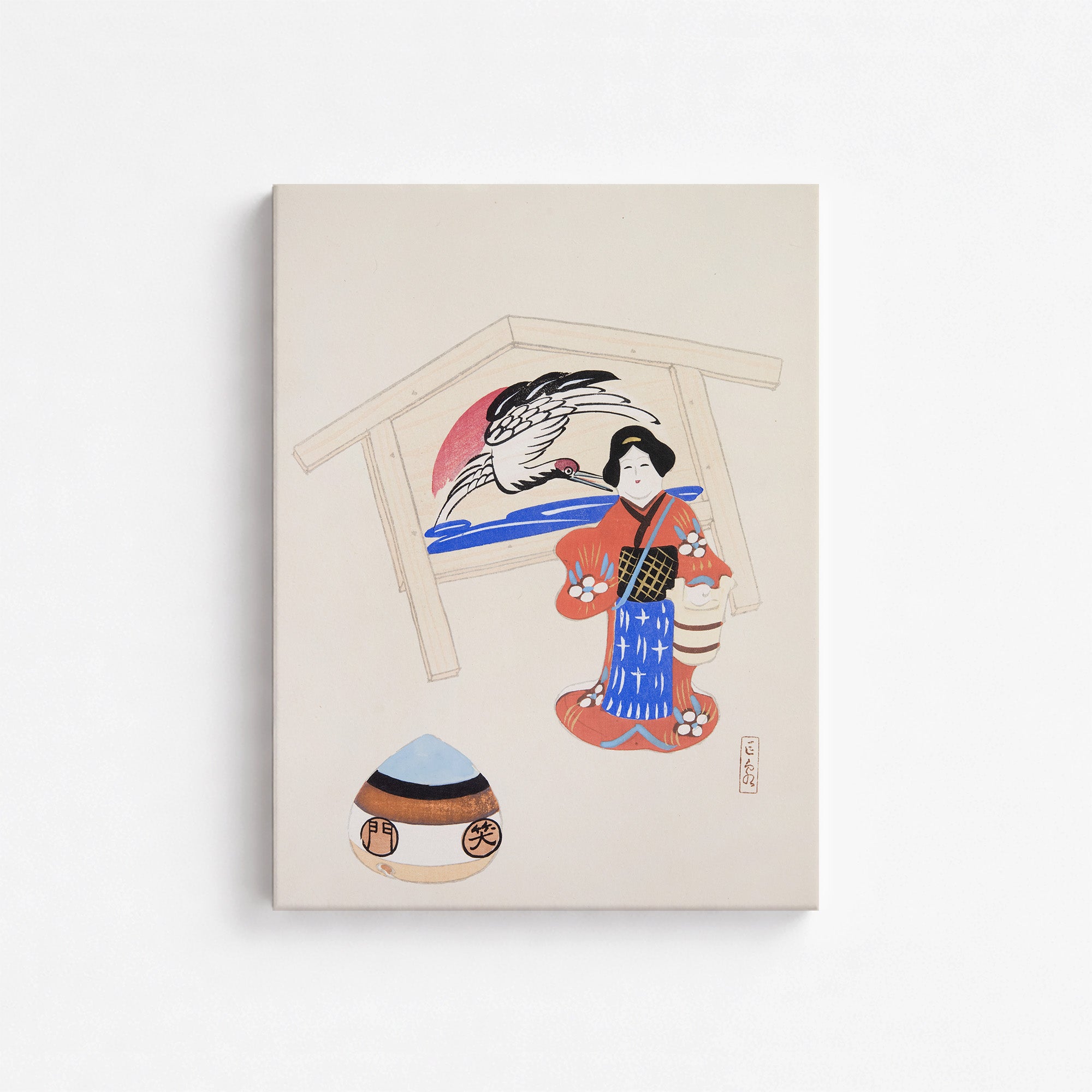 Kyosen’s Collected Illustrations of Japanese Toys Nr. 47 ("Serene Crane Harmony")