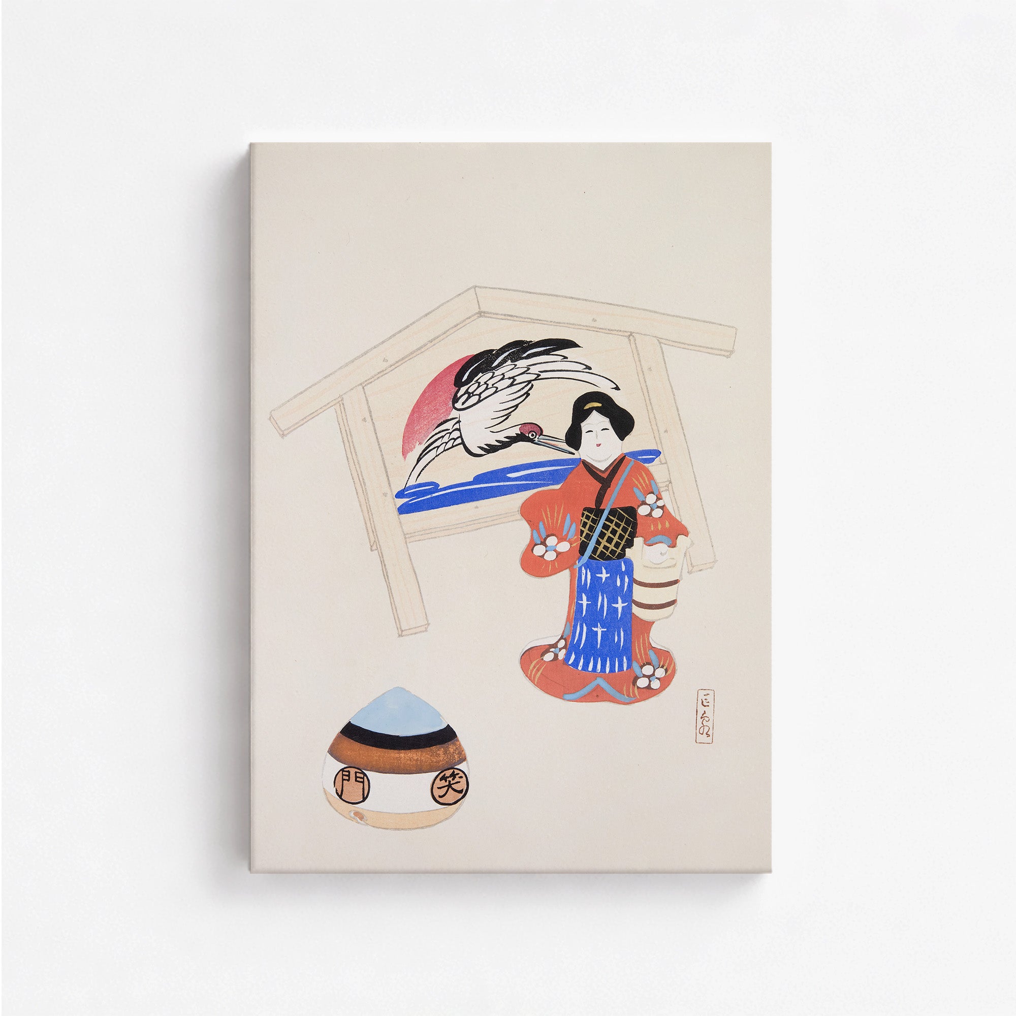 Kyosen’s Collected Illustrations of Japanese Toys Nr. 47 ("Serene Crane Harmony")