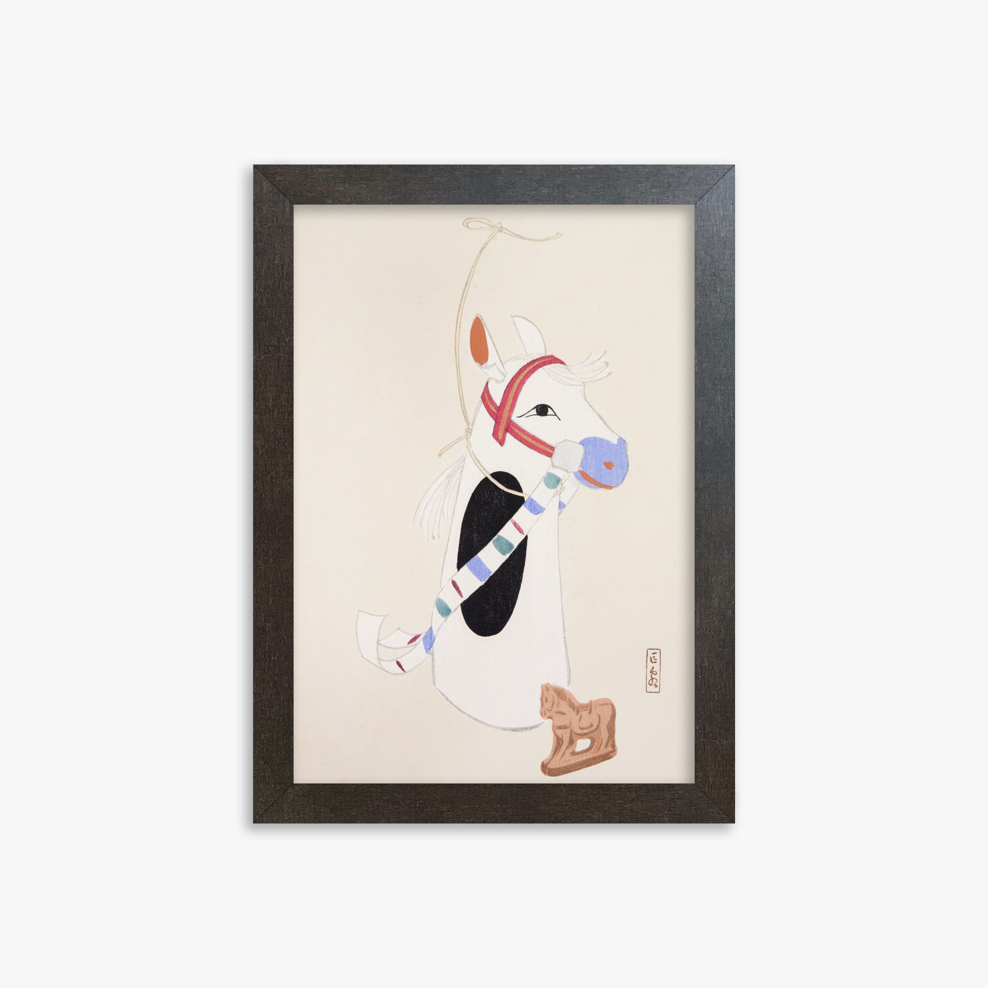 Kyosen's Collected Illustrations of Japanese Toys Nr. 48 ("Folklore equino ornato")