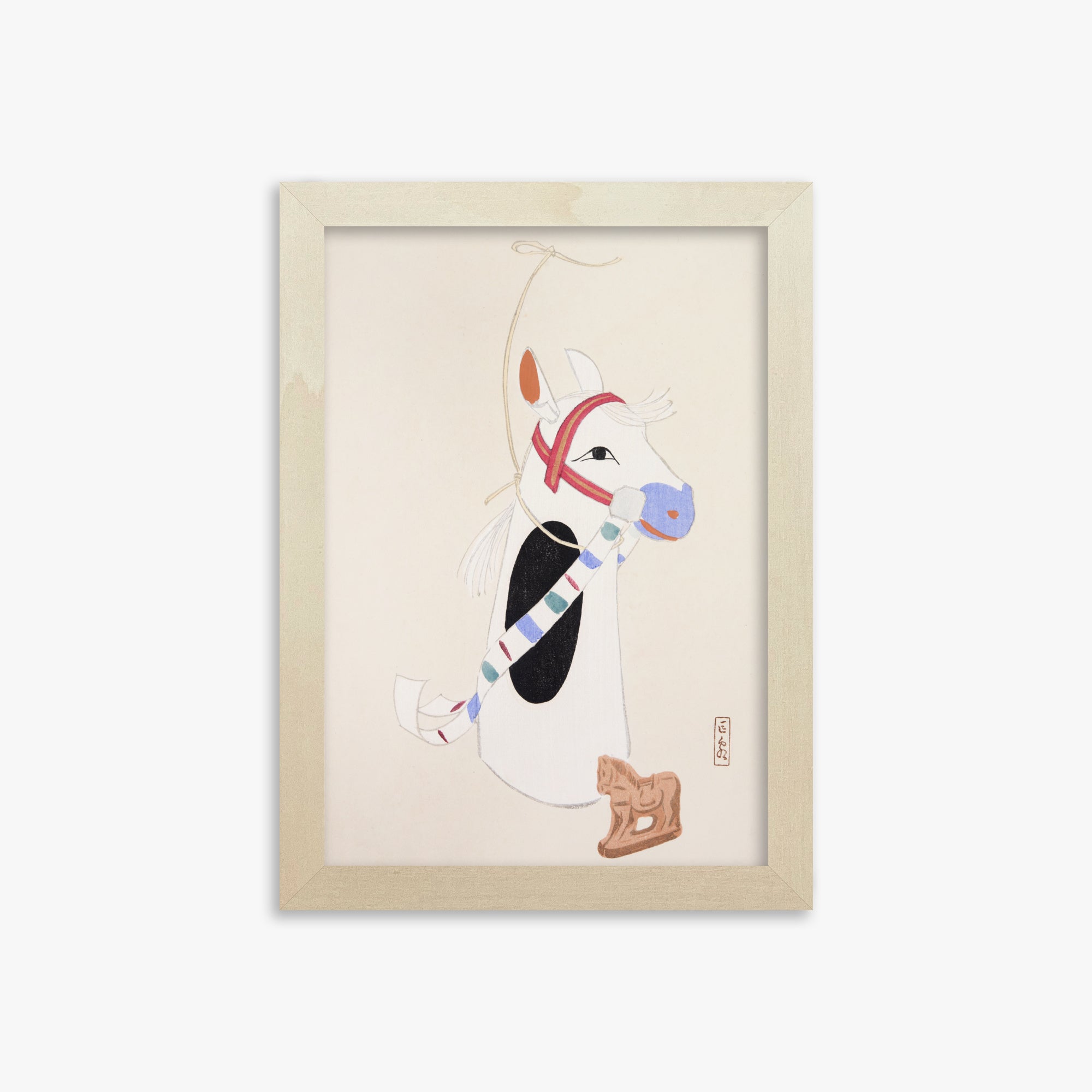 Kyosen's Collected Illustrations of Japanese Toys Nr. 48 ("Folklore equino ornato")