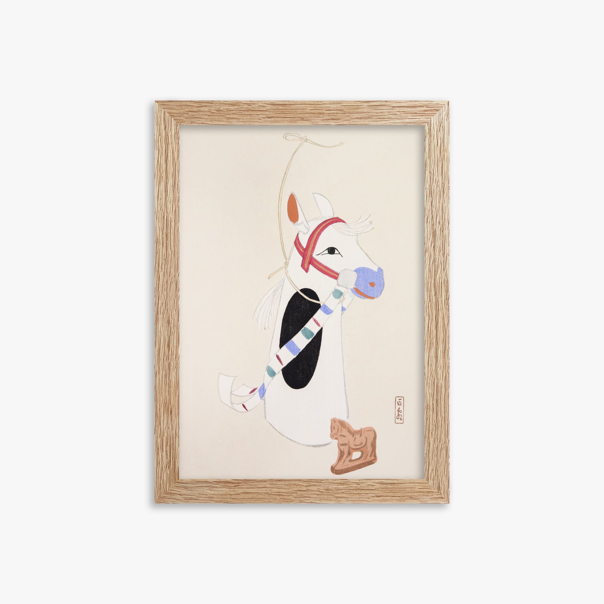 Kyosen's Collected Illustrations of Japanese Toys Nr. 48 ("Folklore equino ornato")