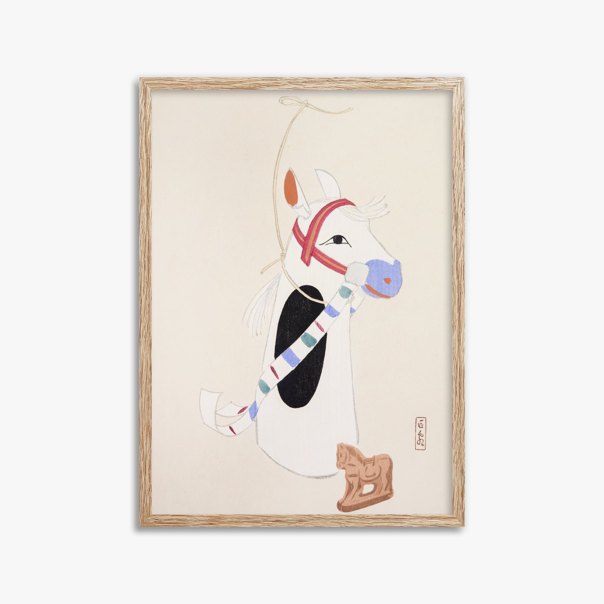 Kyosen's Collected Illustrations of Japanese Toys Nr. 48 ("Folklore equino ornato")