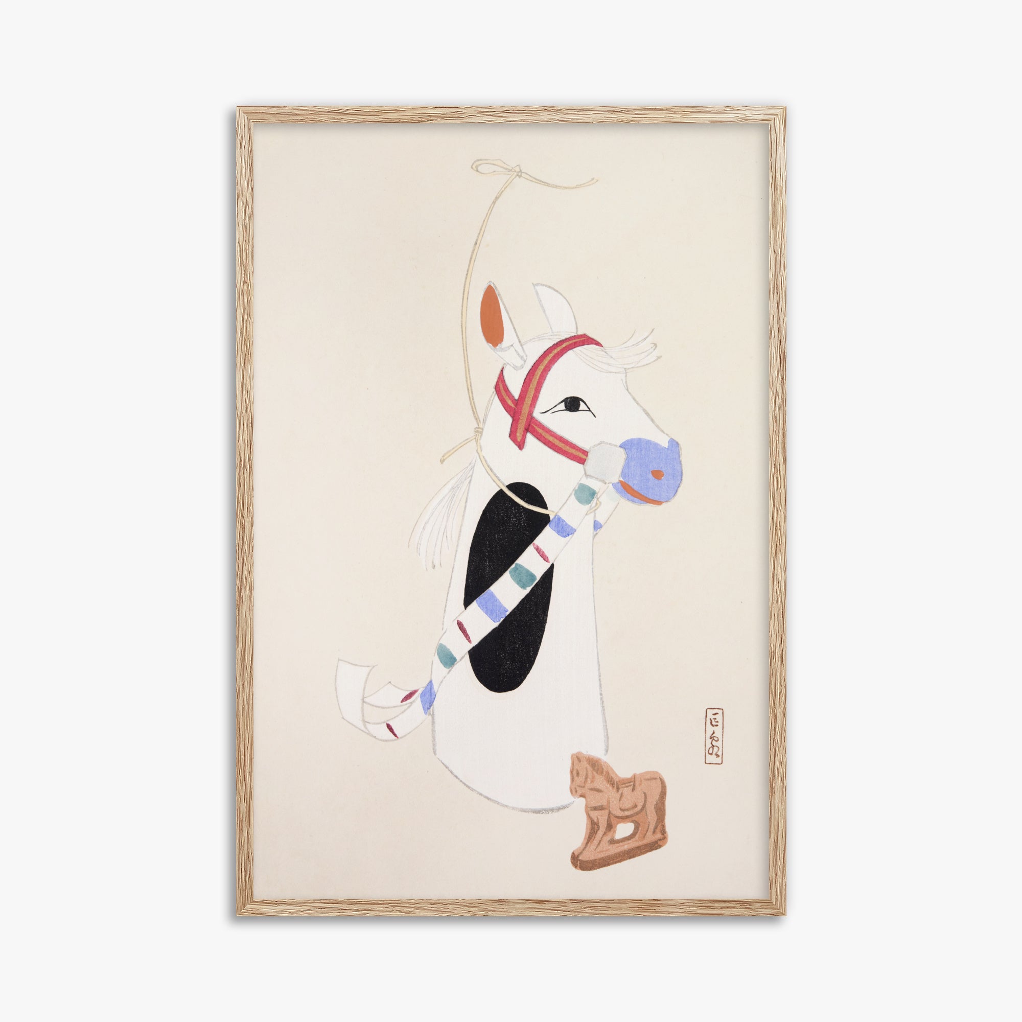 Kyosen's Collected Illustrations of Japanese Toys Nr. 48 ("Folklore equino ornato")