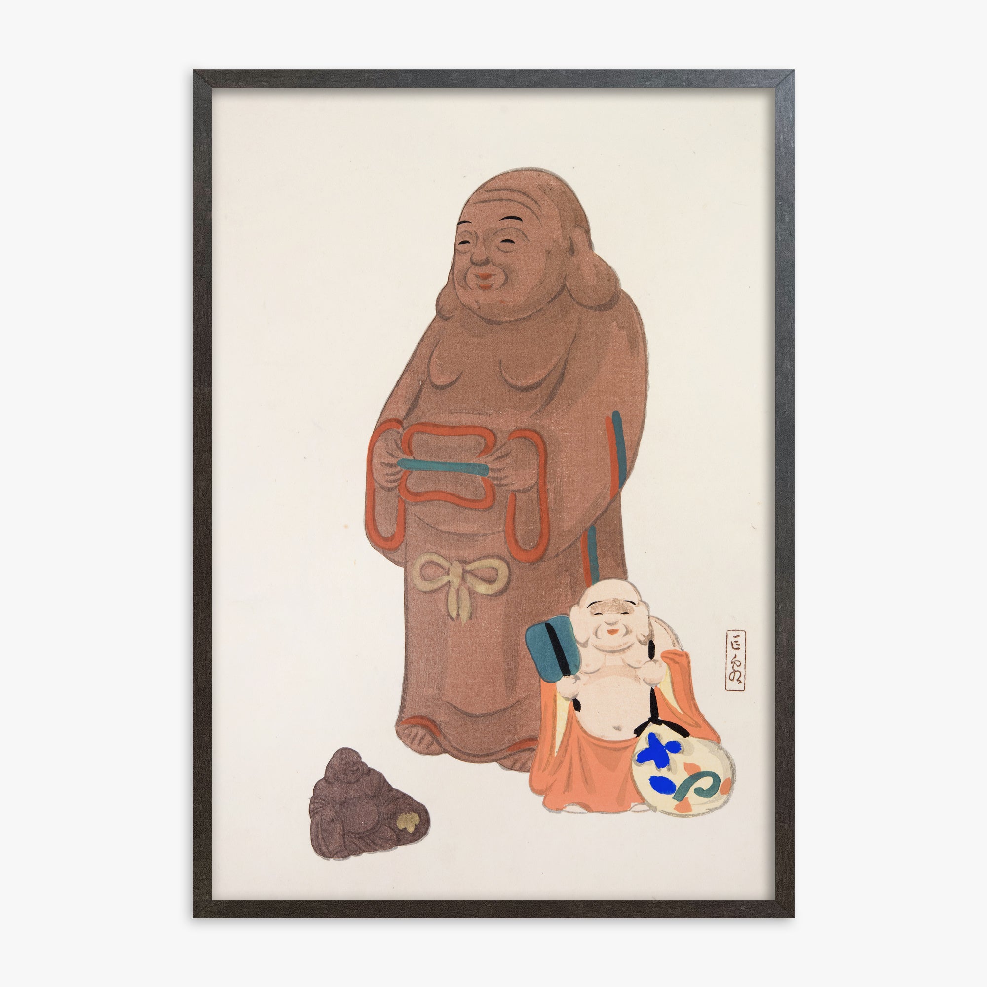 Illustrazioni raccolte di giocattoli giapponesi di Kyosen n. 51 ("Statue serene")