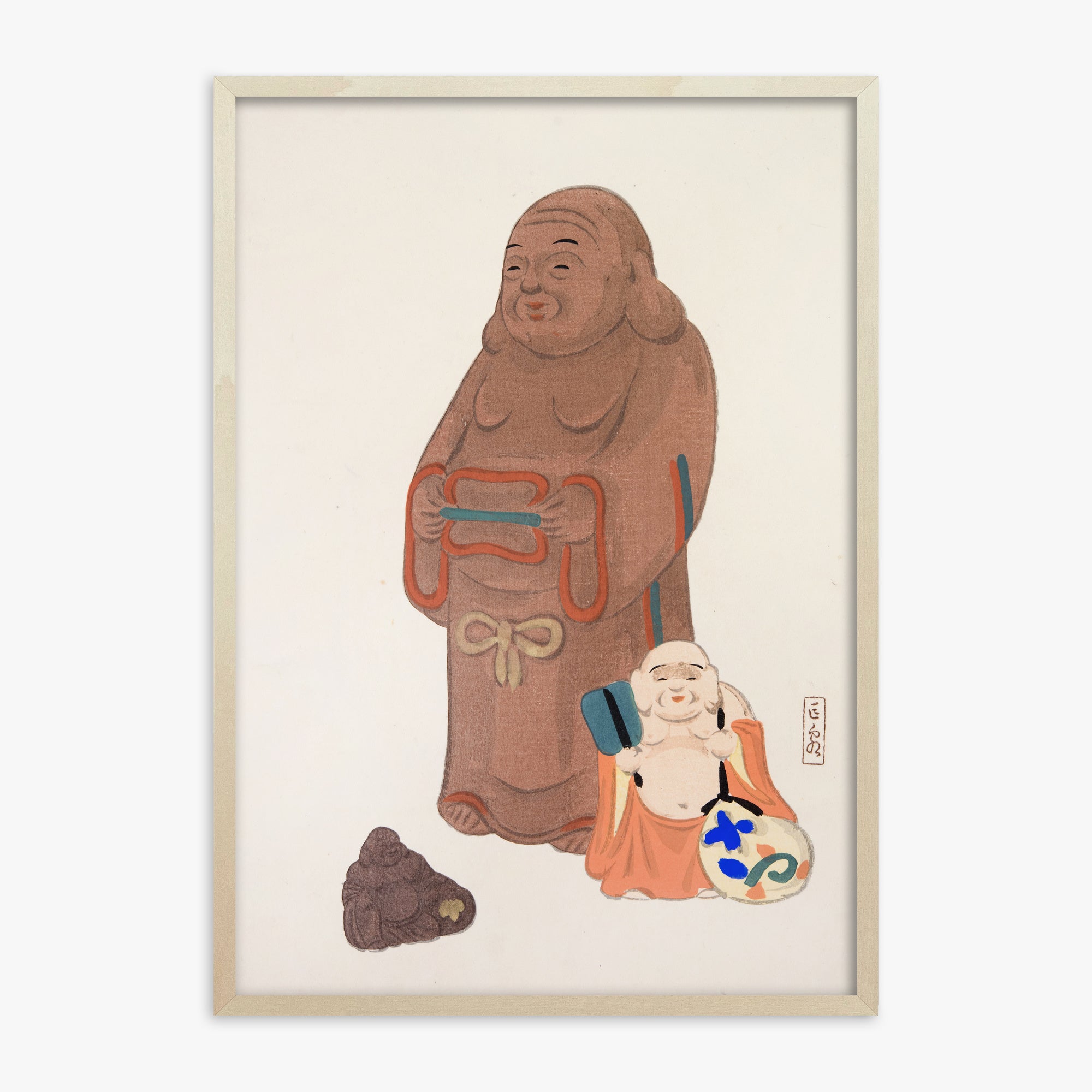 Illustrazioni raccolte di giocattoli giapponesi di Kyosen n. 51 ("Statue serene")