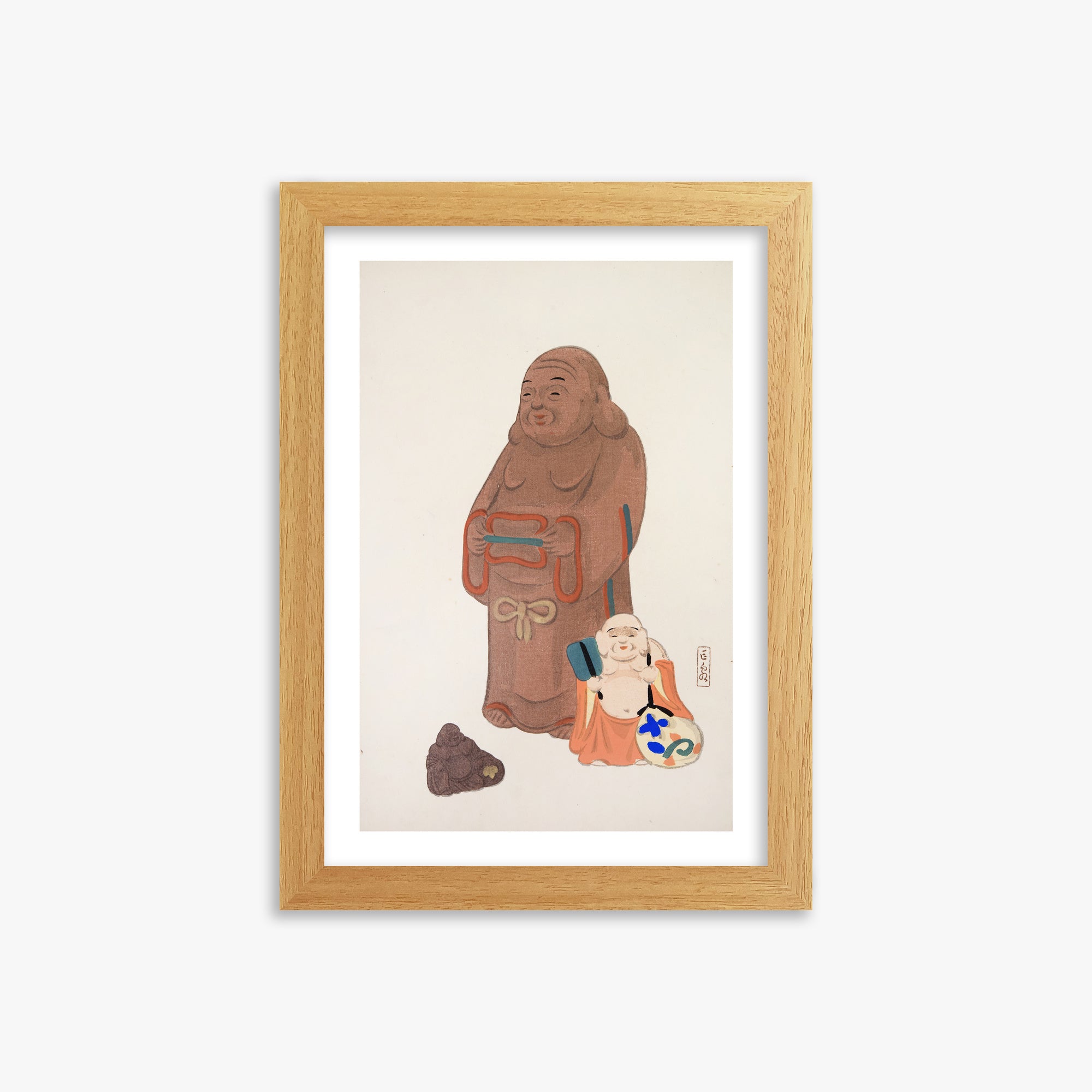 Illustrazioni raccolte di giocattoli giapponesi di Kyosen n. 51 ("Statue serene")