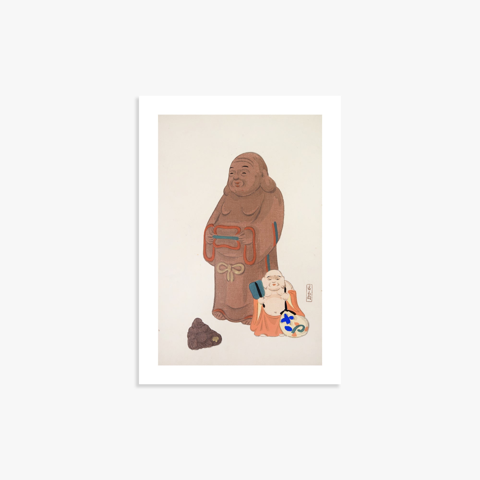Illustrazioni raccolte di giocattoli giapponesi di Kyosen n. 51 ("Statue serene")