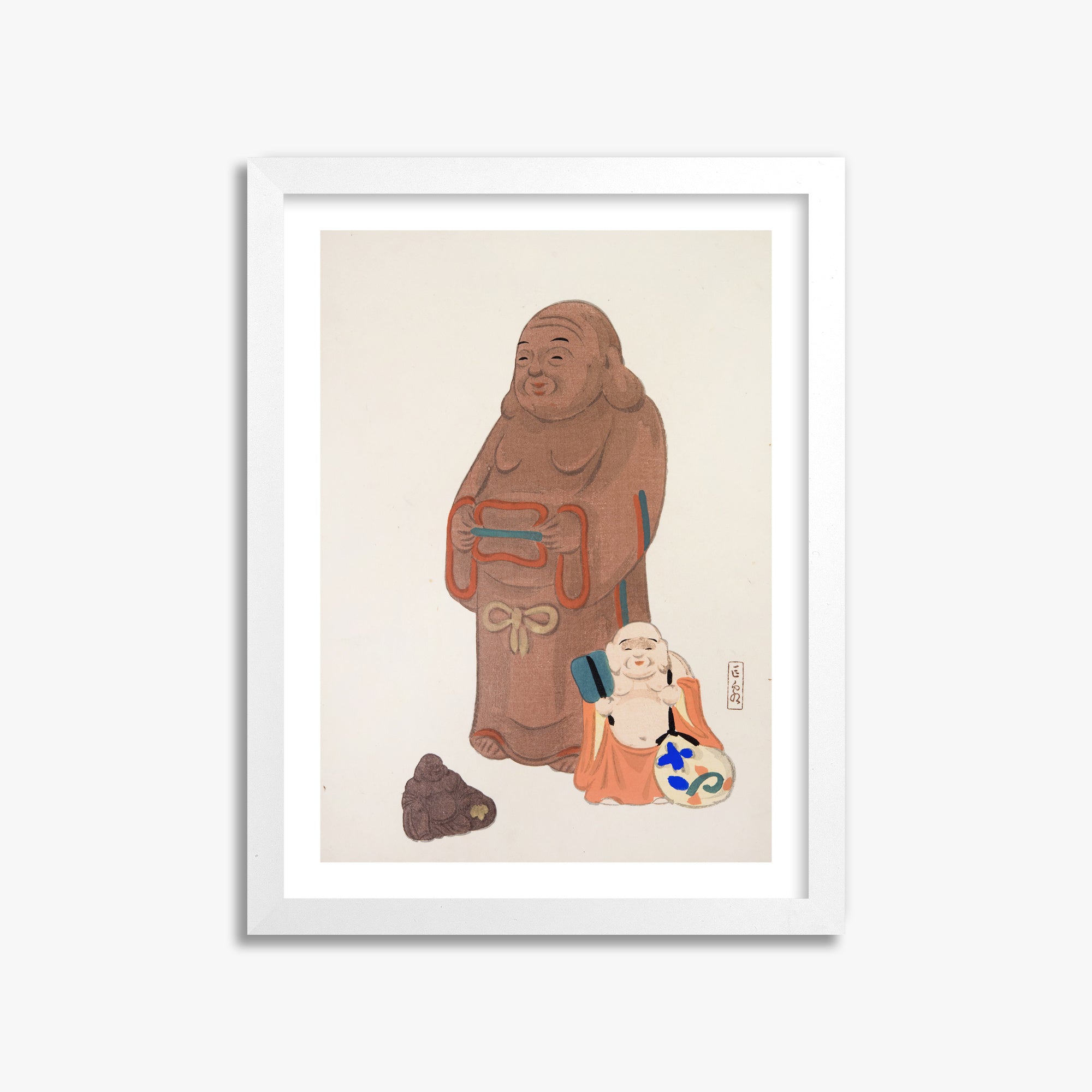 Illustrazioni raccolte di giocattoli giapponesi di Kyosen n. 51 ("Statue serene")