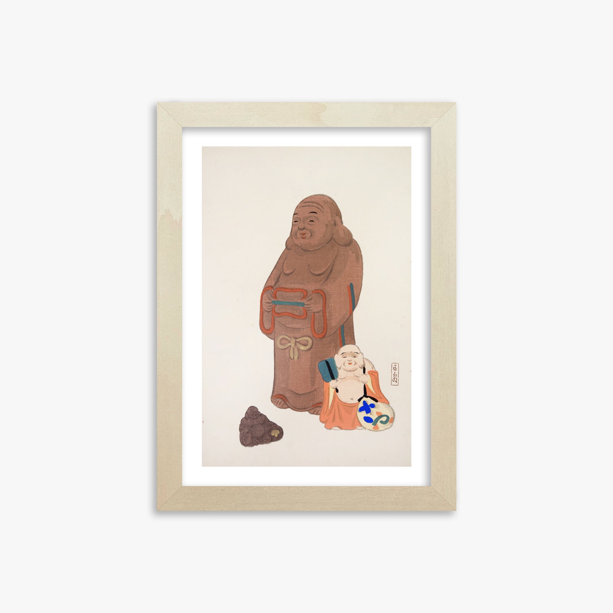 Illustrazioni raccolte di giocattoli giapponesi di Kyosen n. 51 ("Statue serene")