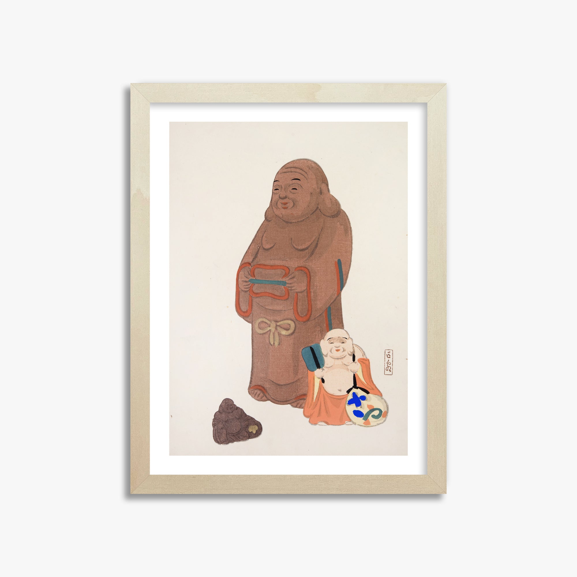 Illustrazioni raccolte di giocattoli giapponesi di Kyosen n. 51 ("Statue serene")