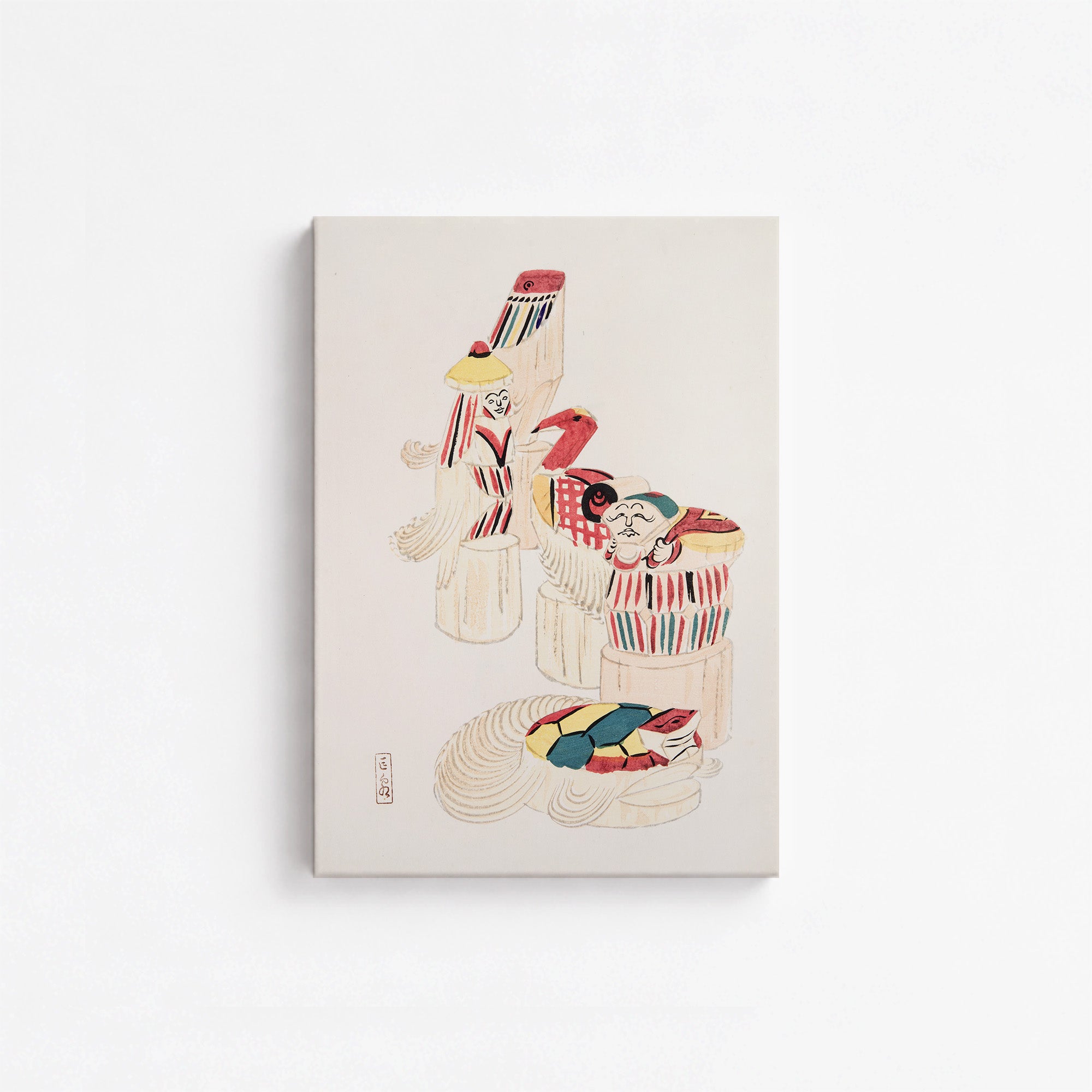 Kyosen's Collected Illustrations of Japanese Toys Nr. 52 ("Ancient Folk Spirits")