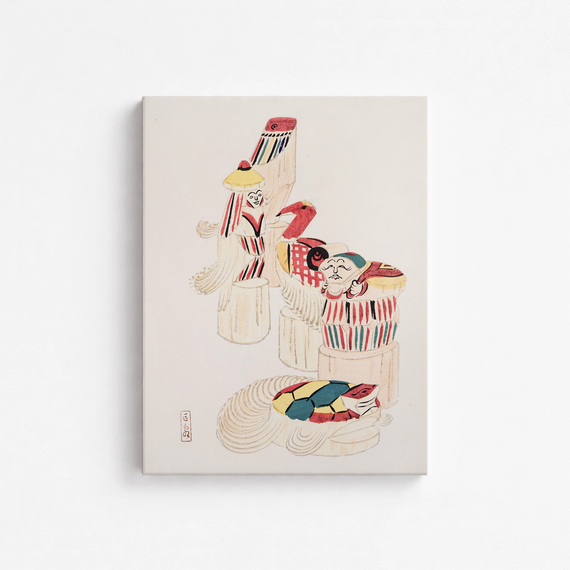 Kyosen's Collected Illustrations of Japanese Toys Nr. 52 ("Ancient Folk Spirits")