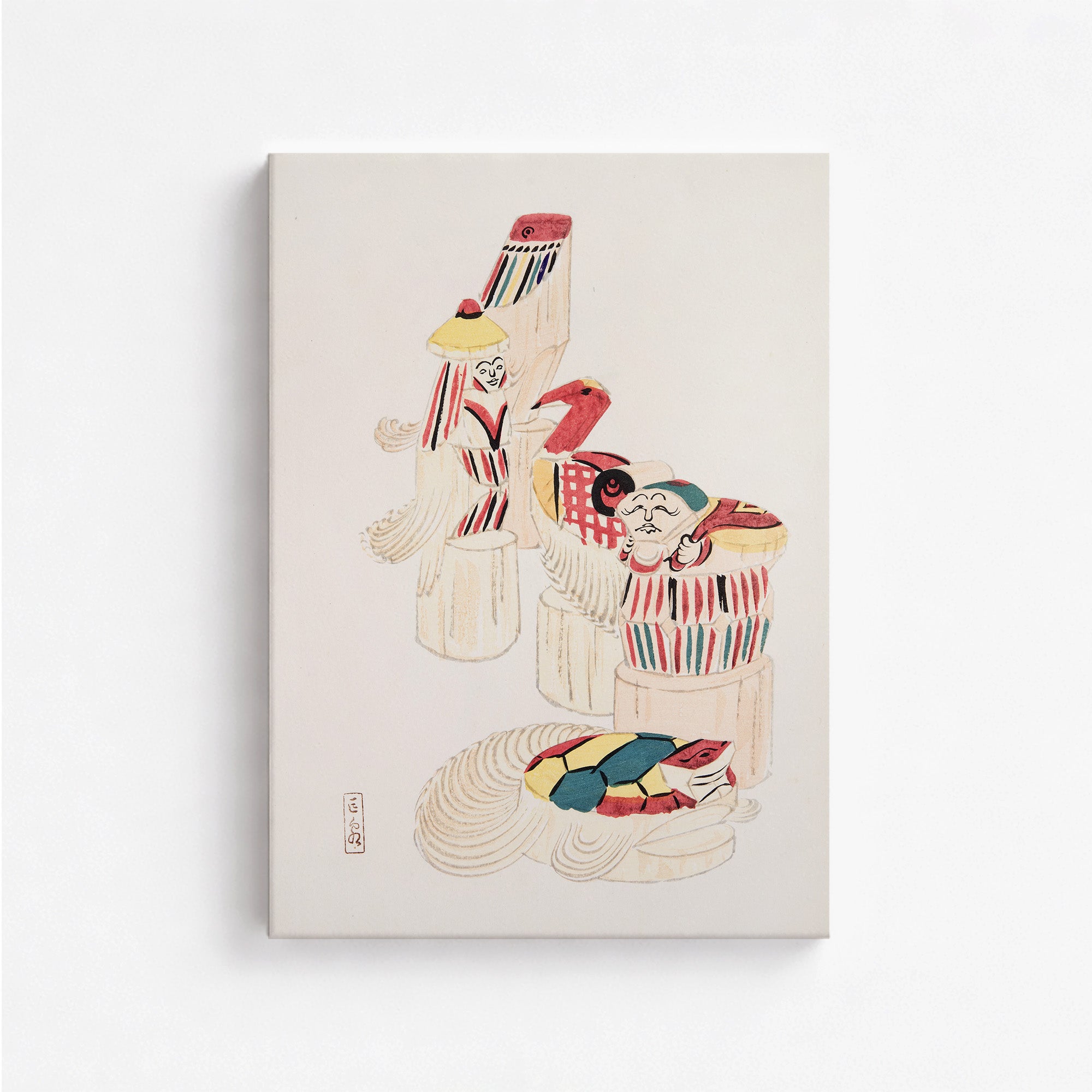 Kyosen's Collected Illustrations of Japanese Toys Nr. 52 ("Ancient Folk Spirits")