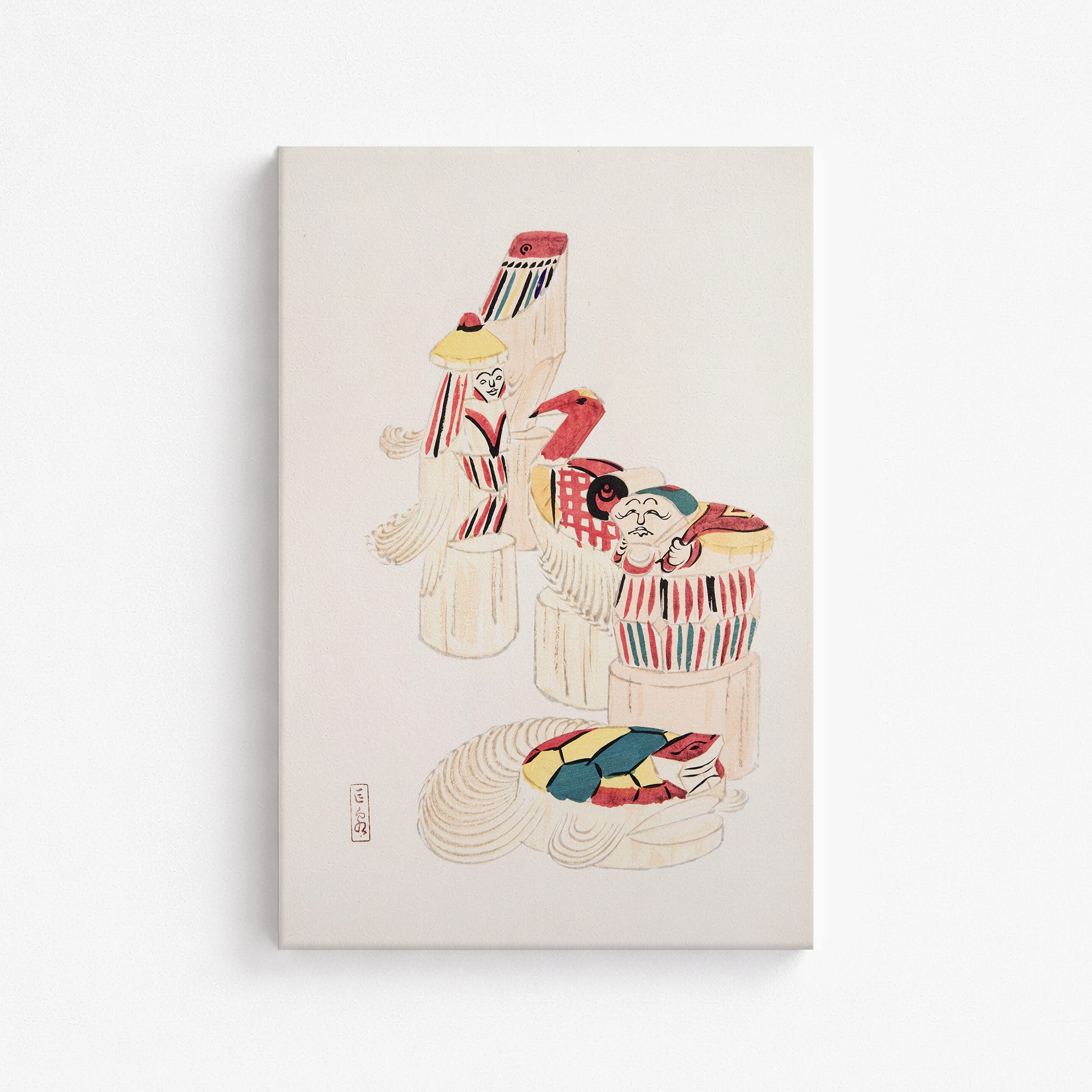 Kyosen's Collected Illustrations of Japanese Toys Nr. 52 ("Ancient Folk Spirits")