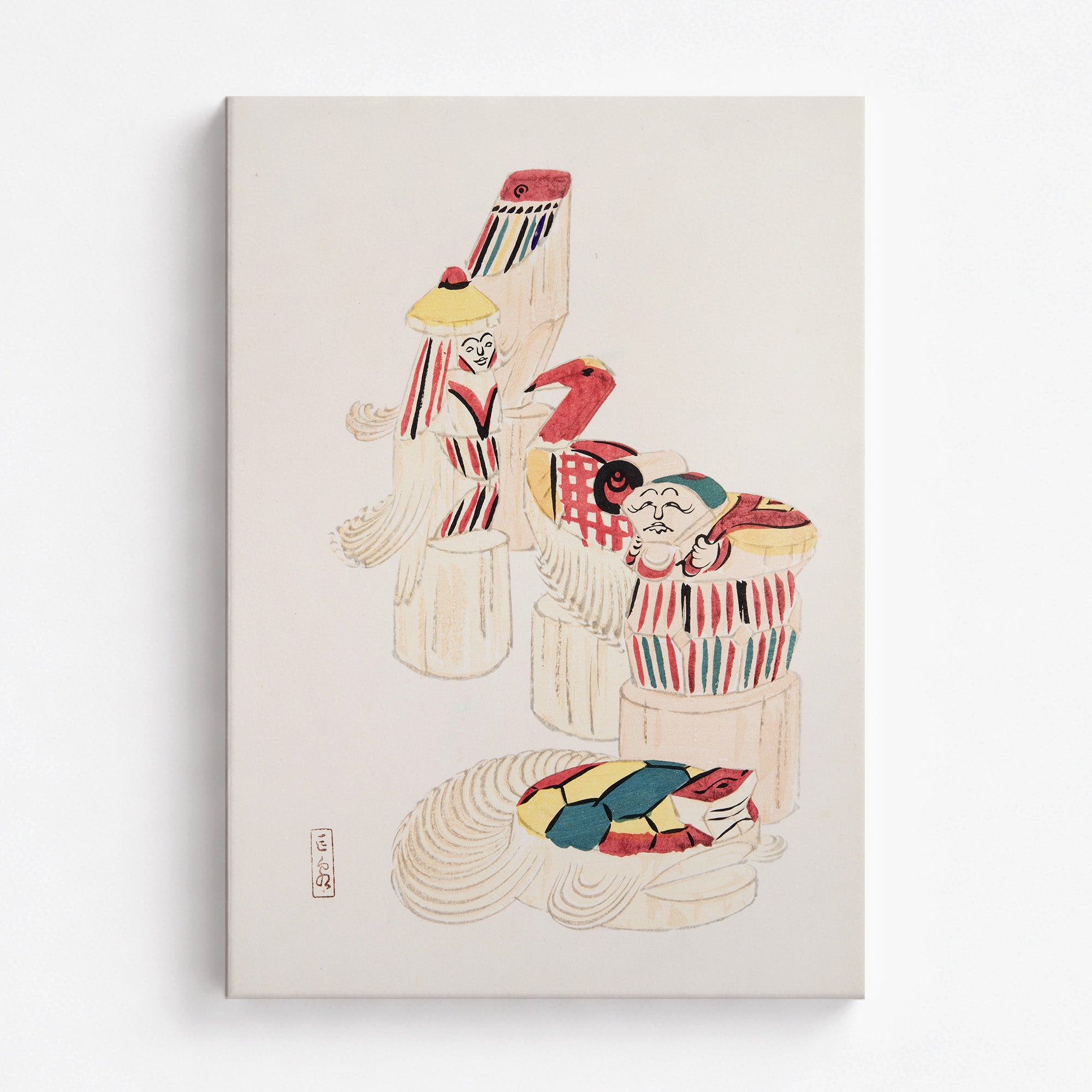 Kyosen's Collected Illustrations of Japanese Toys Nr. 52 ("Ancient Folk Spirits")