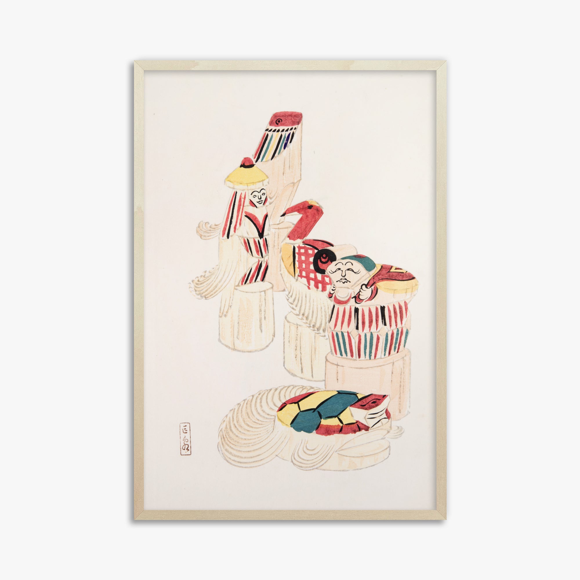 Illustrazioni raccolte di giocattoli giapponesi di Kyosen n. 52 ("Antichi spiriti popolari")