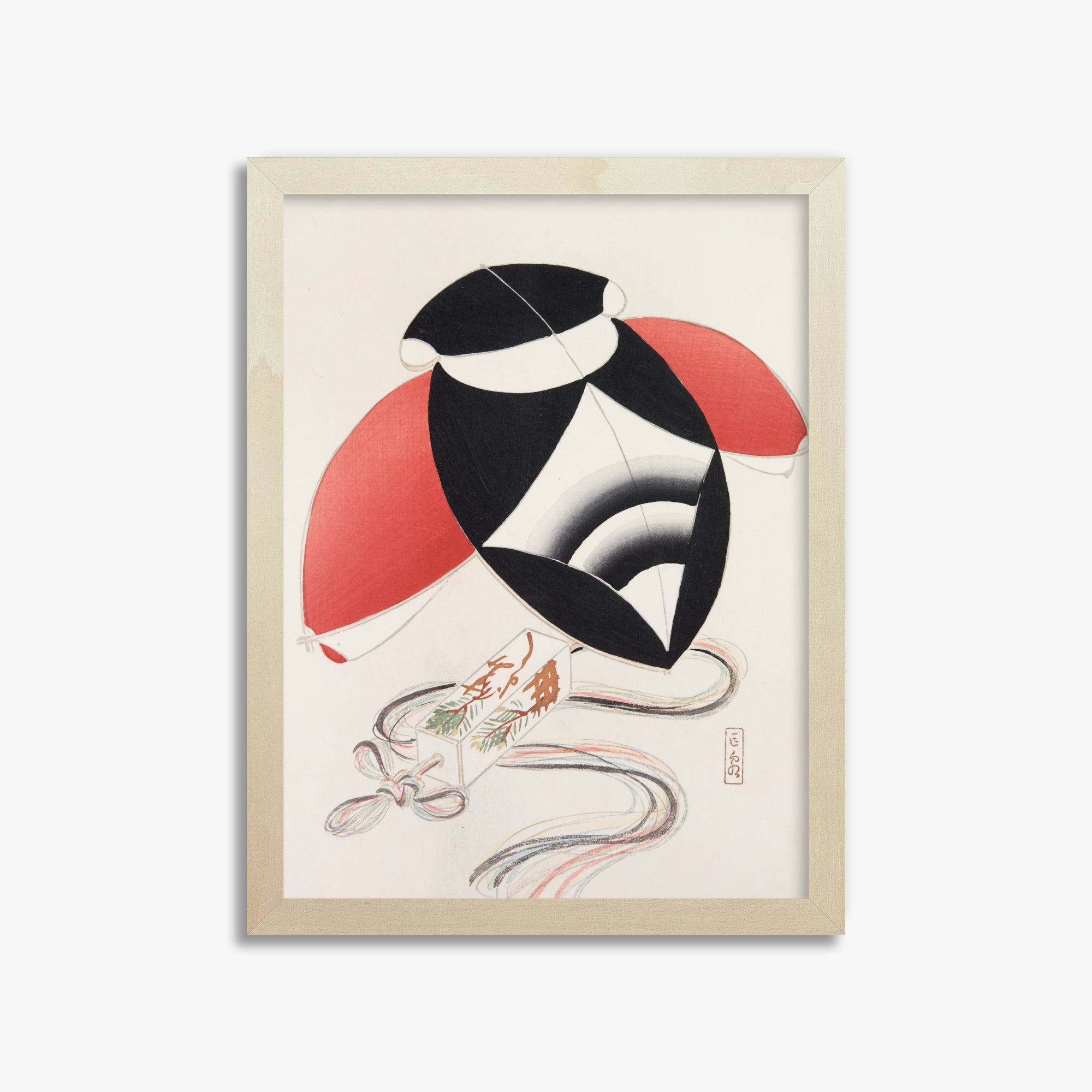 Kyosen's Collected Illustrations of Japanese Toys Nr. 56 ("Aquilone della Festa di Arlecchino")