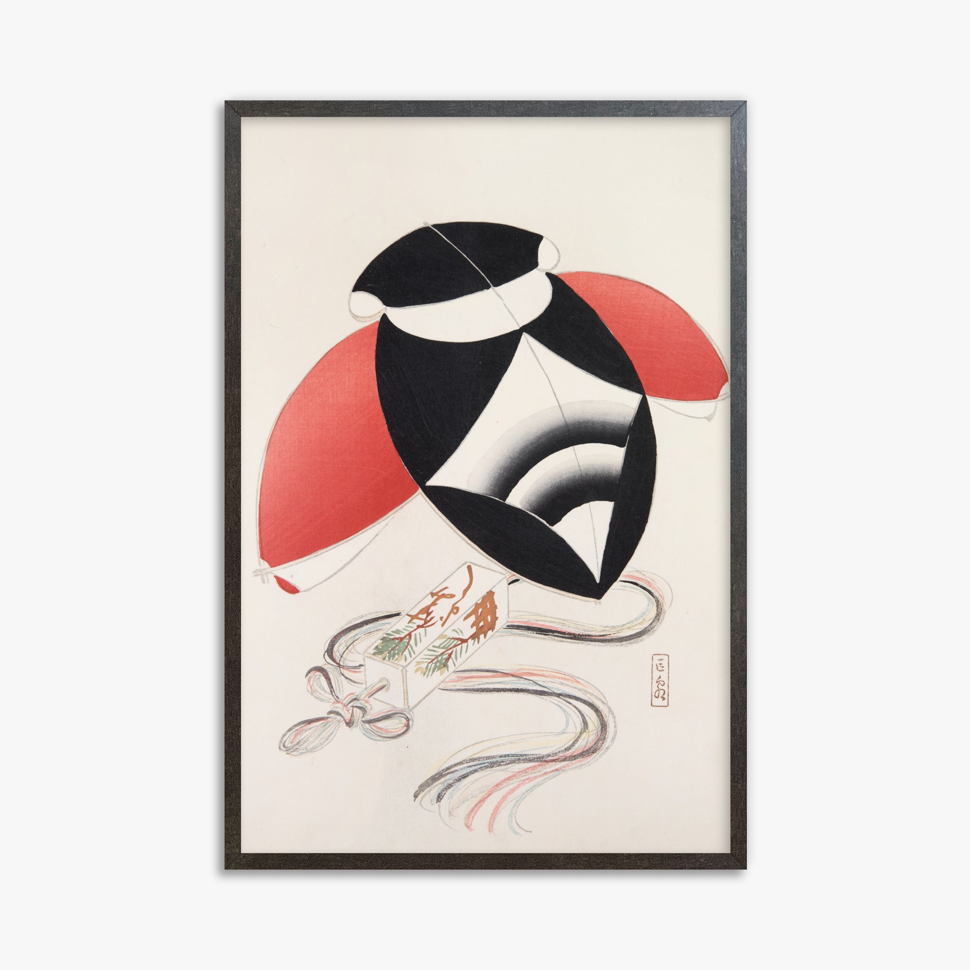 Kyosen's Collected Illustrations of Japanese Toys Nr. 56 ("Aquilone della Festa di Arlecchino")