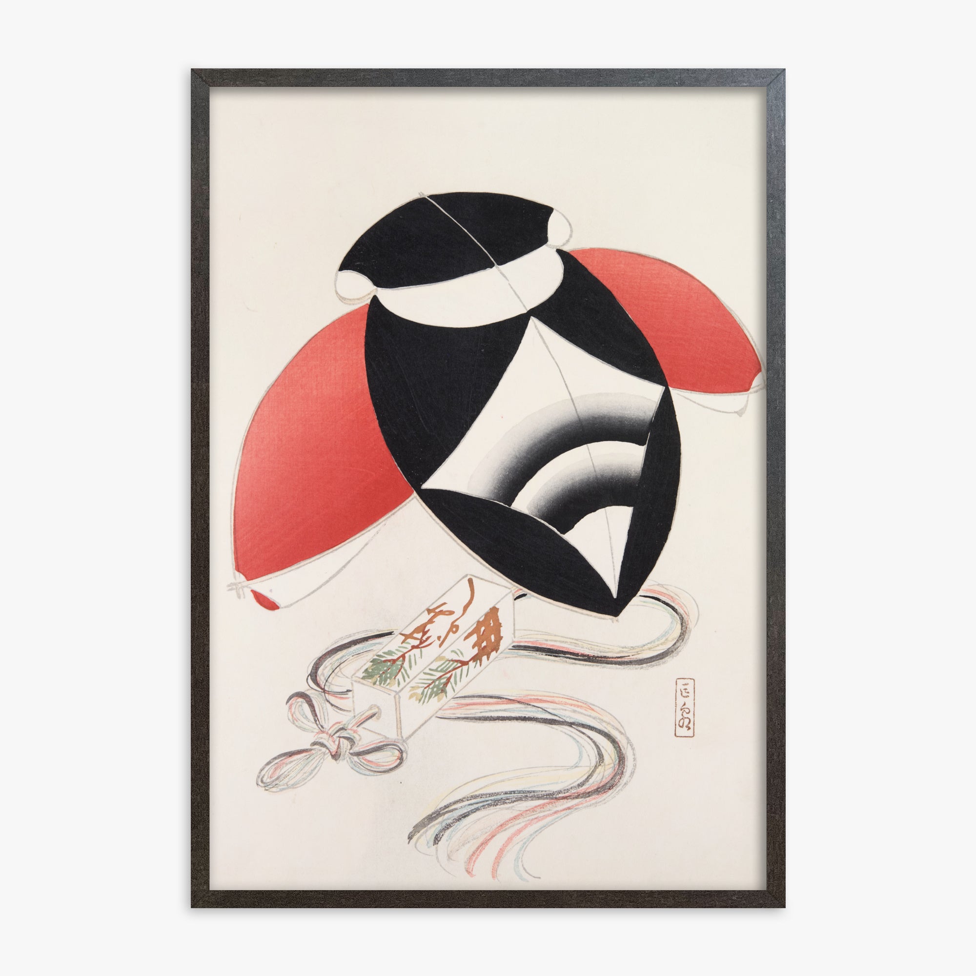 Kyosen's Collected Illustrations of Japanese Toys Nr. 56 ("Aquilone della Festa di Arlecchino")