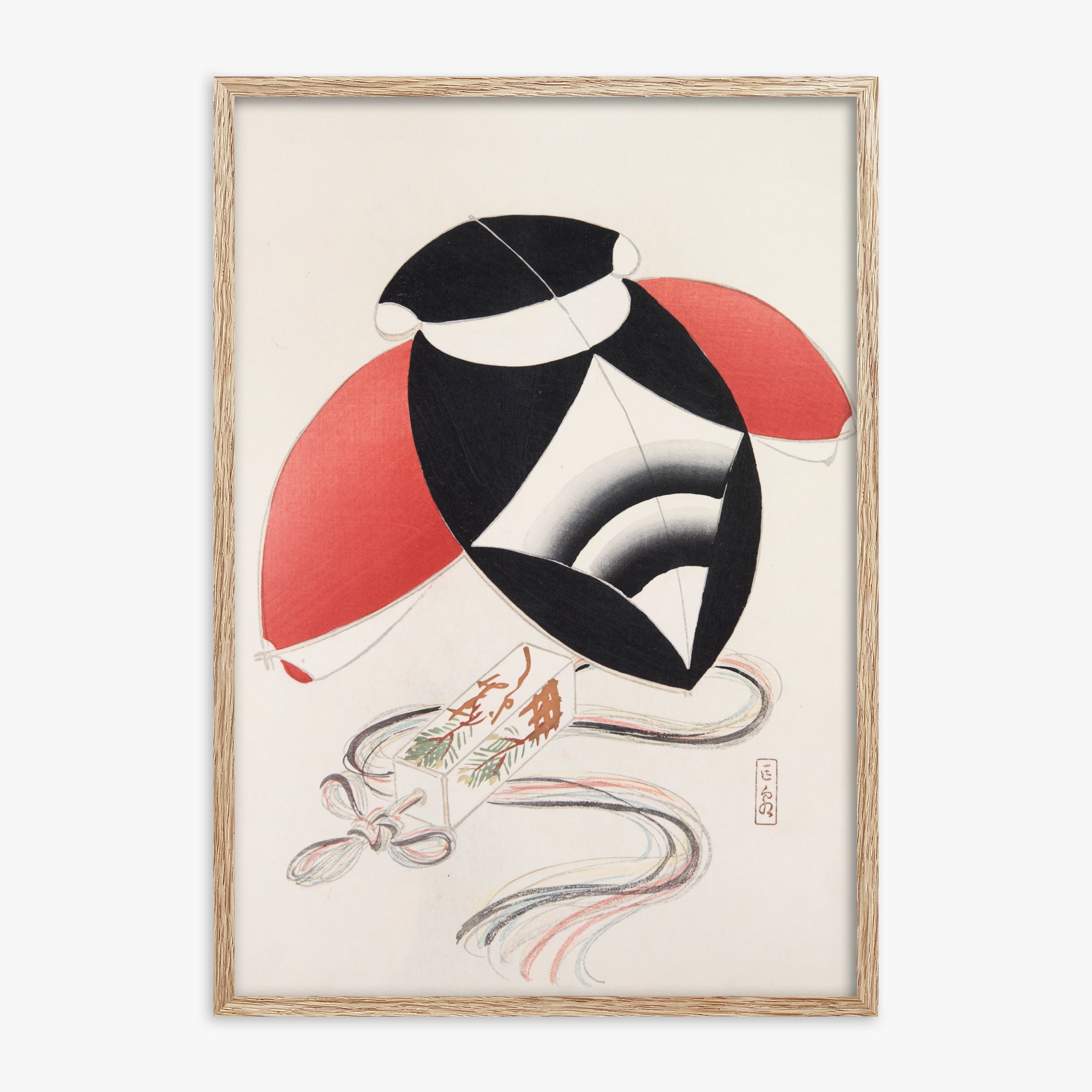 Kyosen's Collected Illustrations of Japanese Toys Nr. 56 ("Aquilone della Festa di Arlecchino")