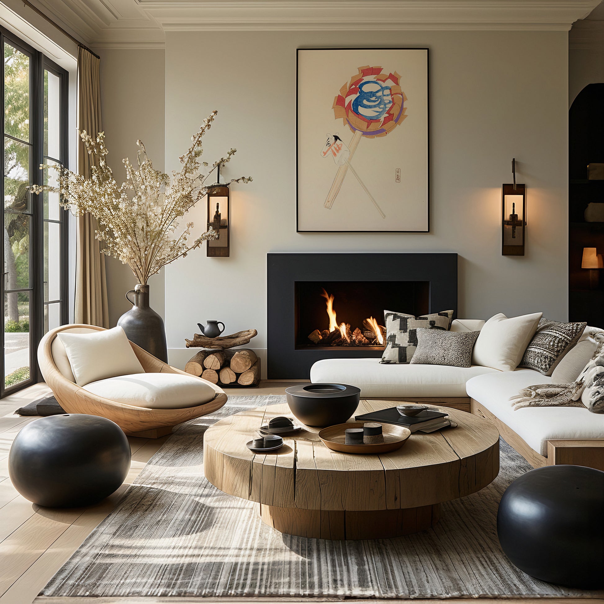 Design Concept No. 39 for Kawasaki Kyosen: Kyosen’s Collected Illustrations of Japanese Toys Nr. 62 ("Spiraling Horse Pinwheel") Japanese Wall Art