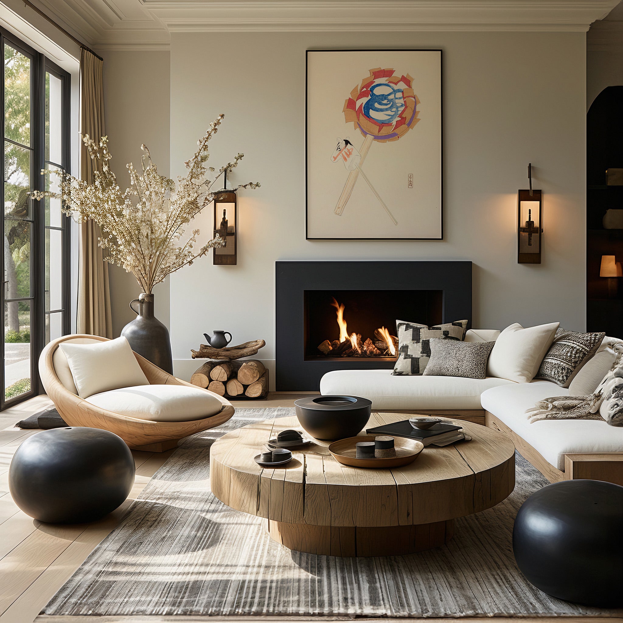 Design Concept No. 39 for Kawasaki Kyosen: Kyosen’s Collected Illustrations of Japanese Toys Nr. 62 ("Spiraling Horse Pinwheel") Japanese Wall Art